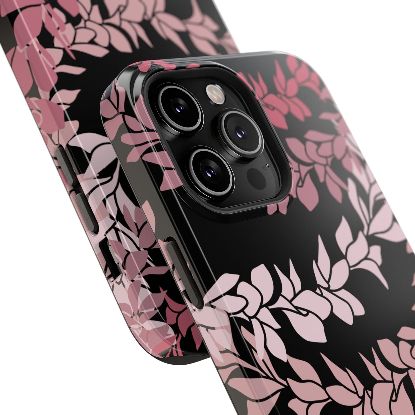 Plumeria Leis in Color Me Pinks (Black)