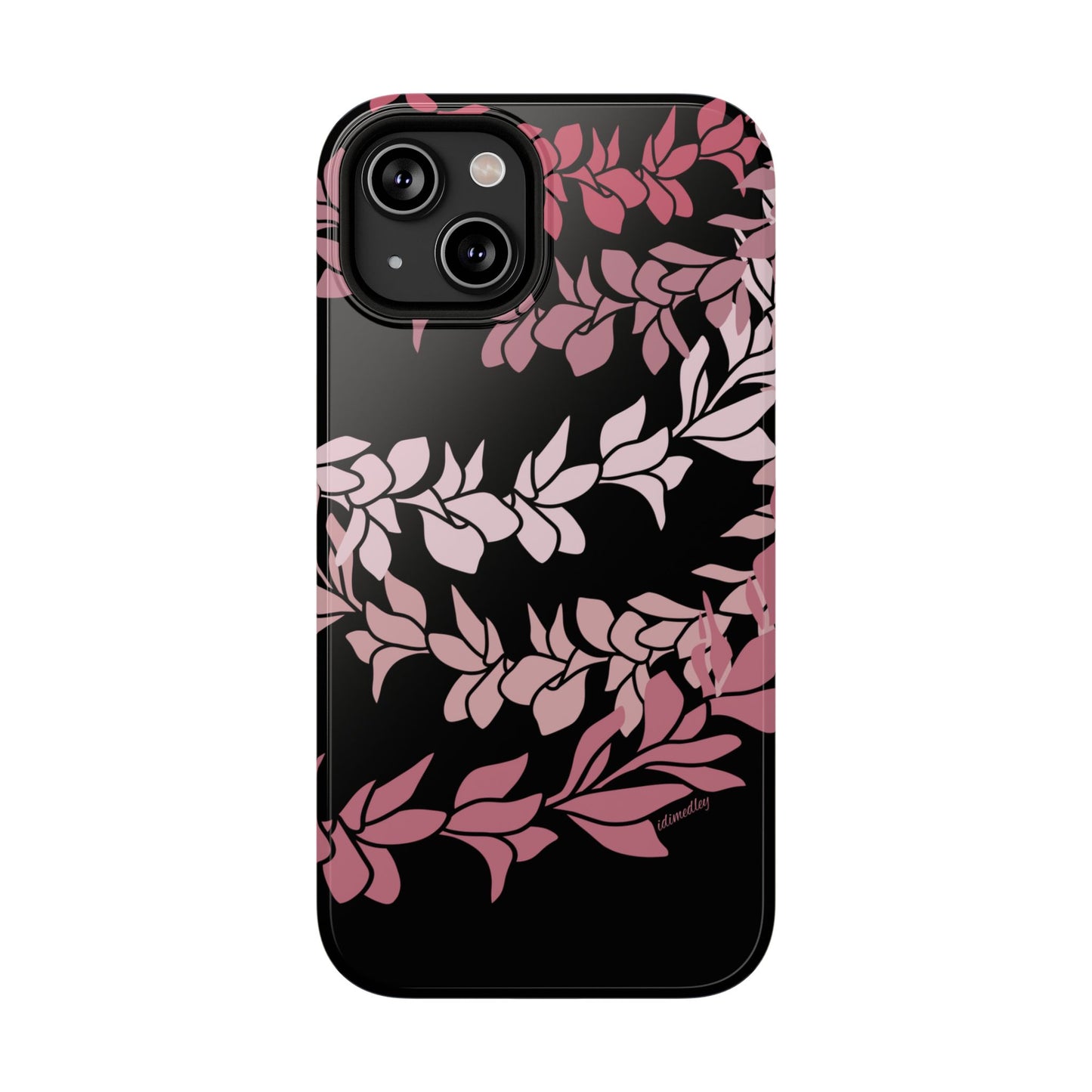 Plumeria Leis in Color Me Pinks (Black)