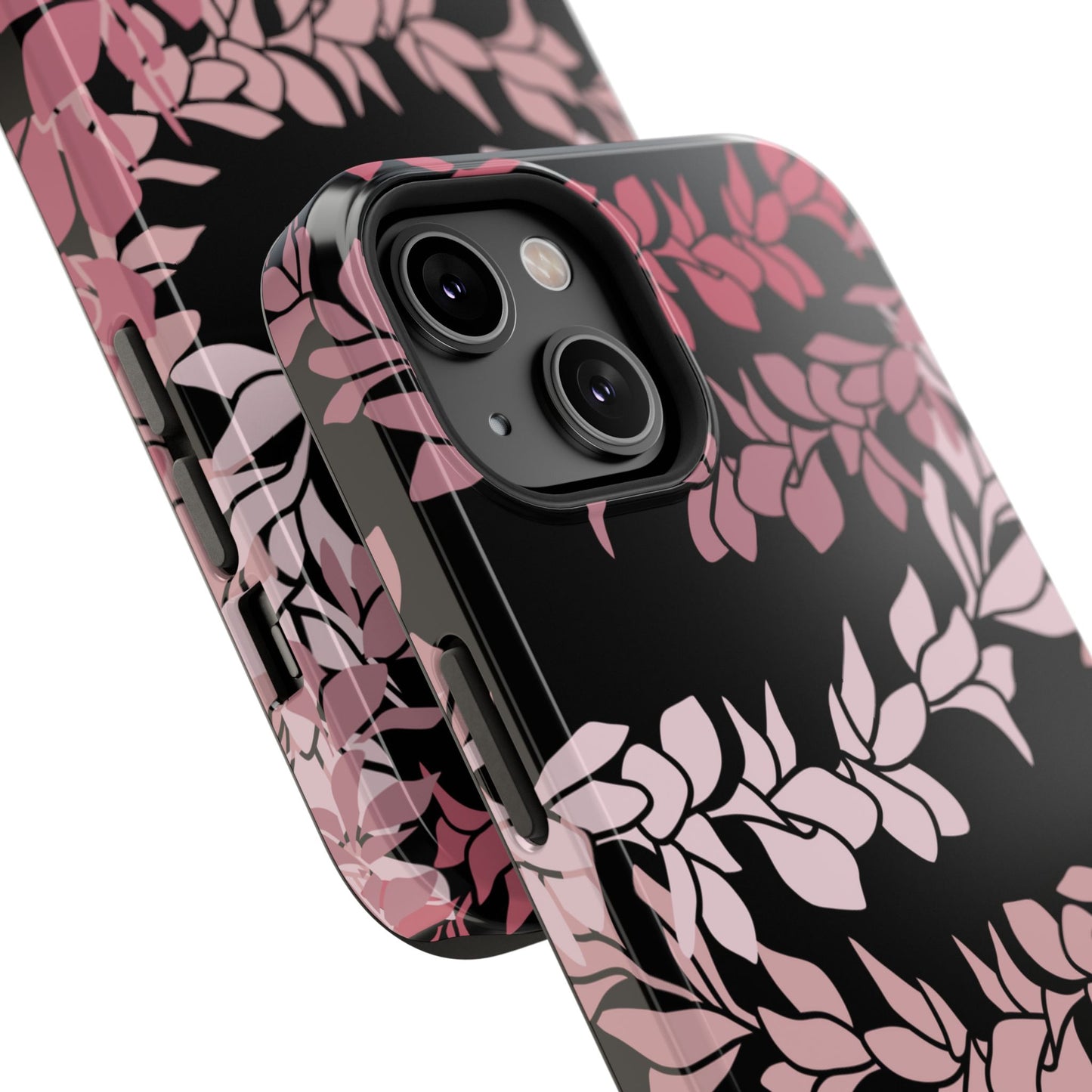 Plumeria Leis in Color Me Pinks (Black)