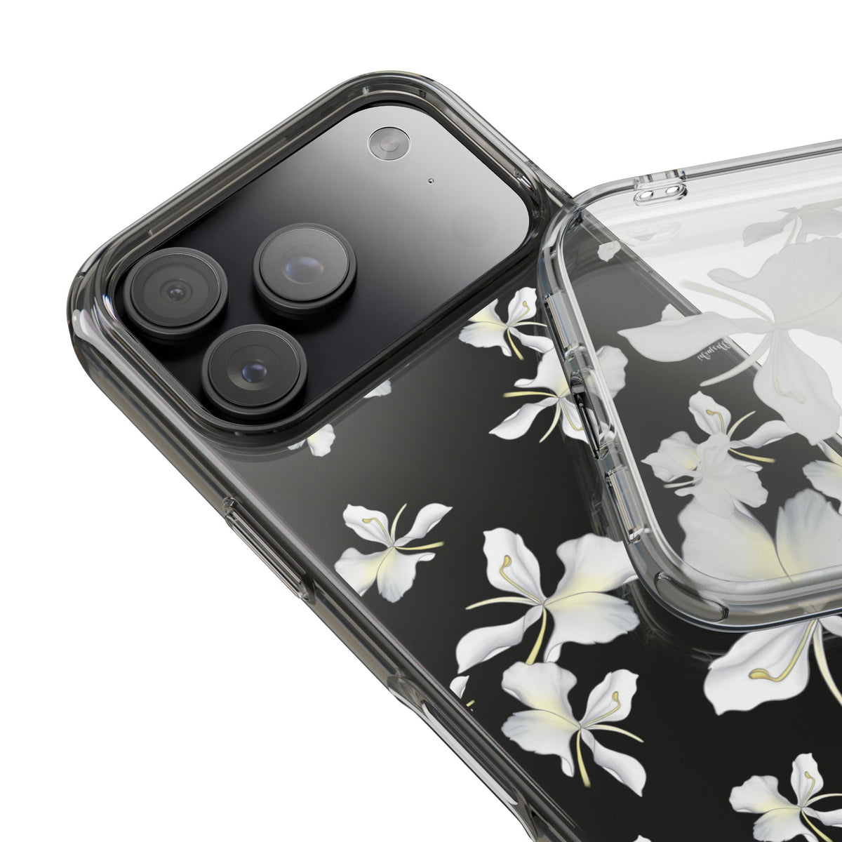 Awapuhi Butterfly Ginger Falling Flowers CLEAR Case