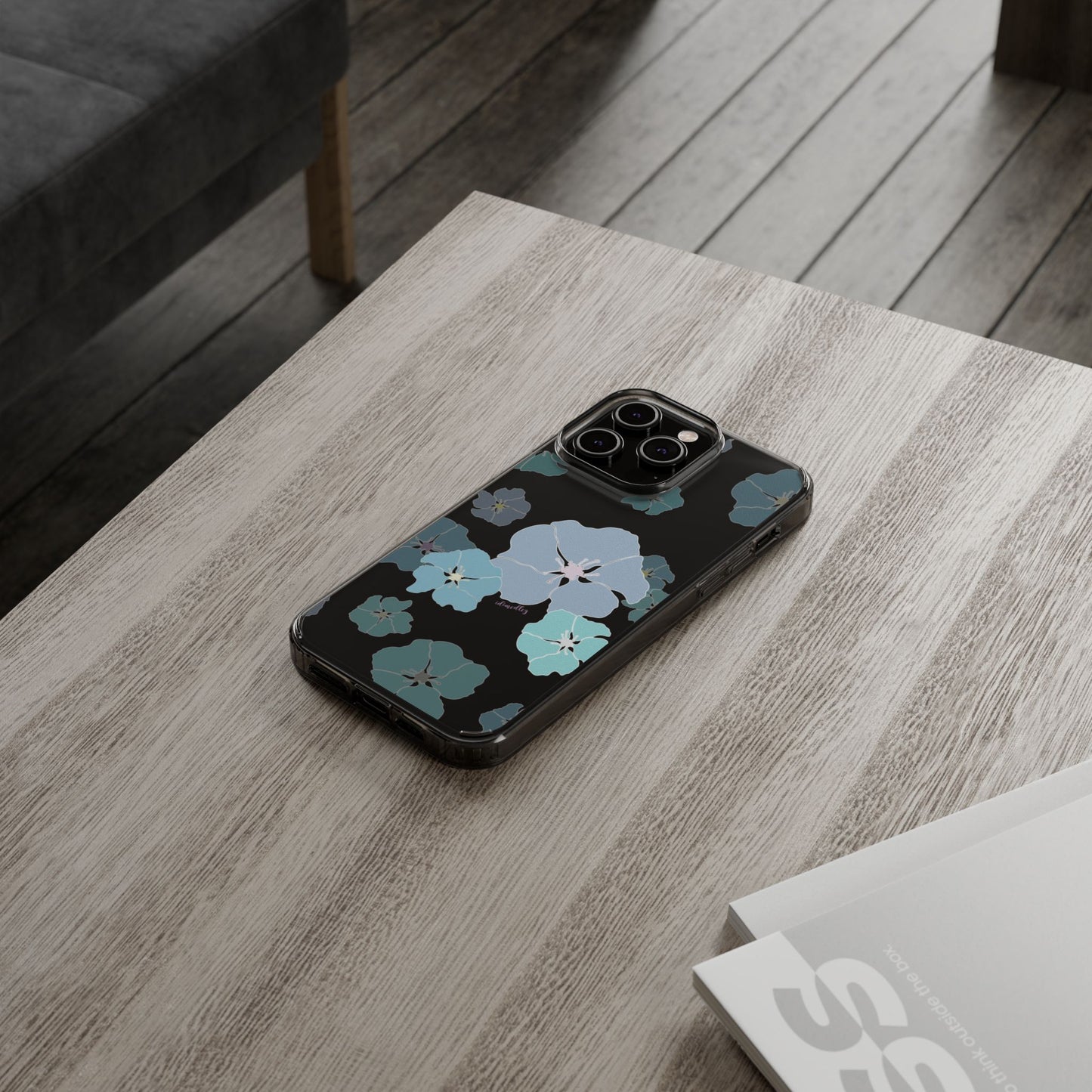 Ilima Flowers Blue CLEAR Case