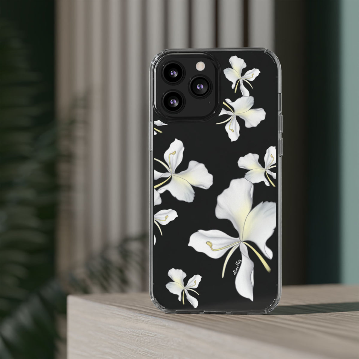 Awapuhi Butterfly Ginger Falling Flowers CLEAR Case