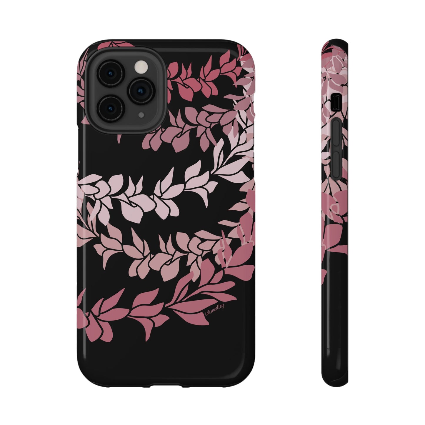 Plumeria Leis in Color Me Pinks (Black)