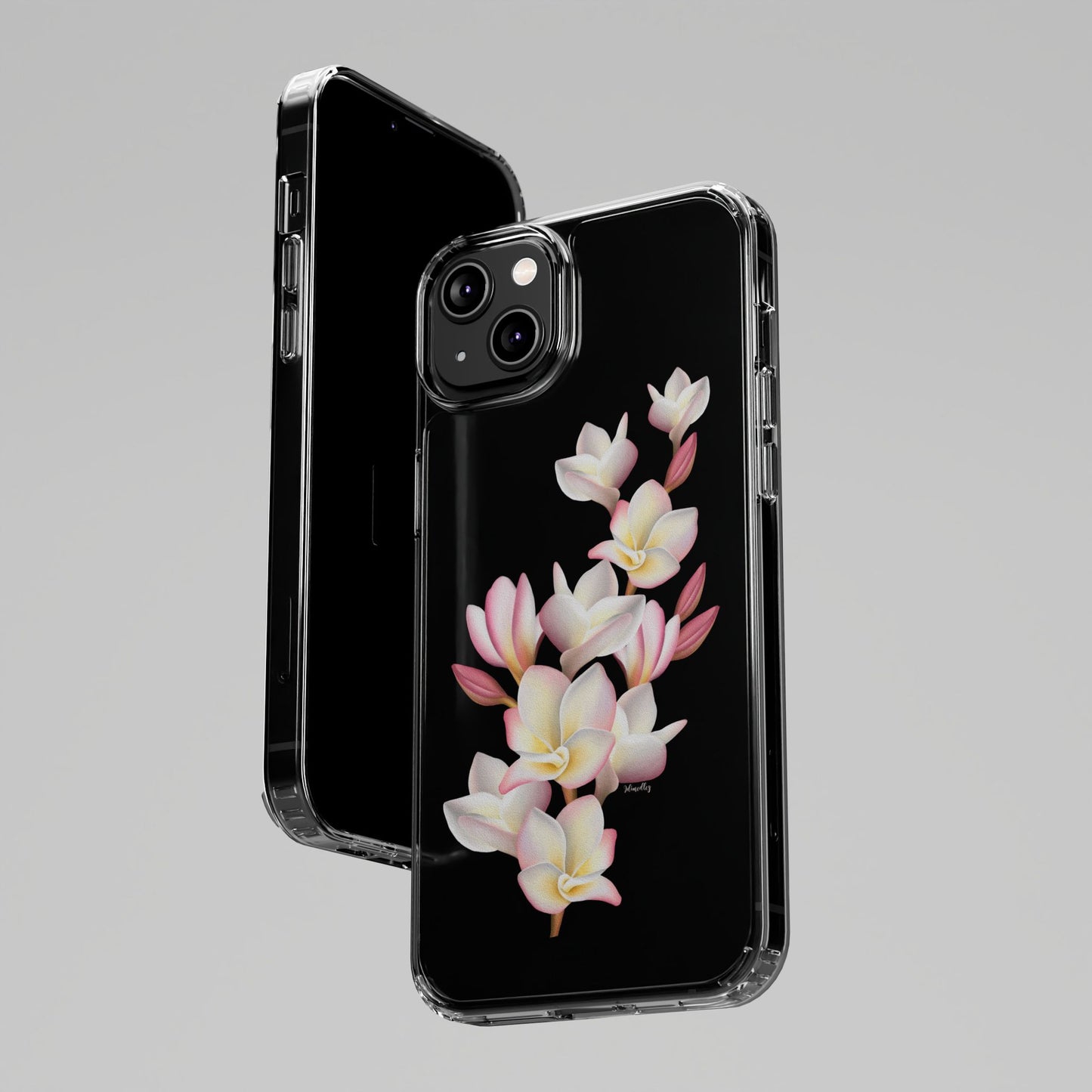 Pink Plumeria Cluster CLEAR Case