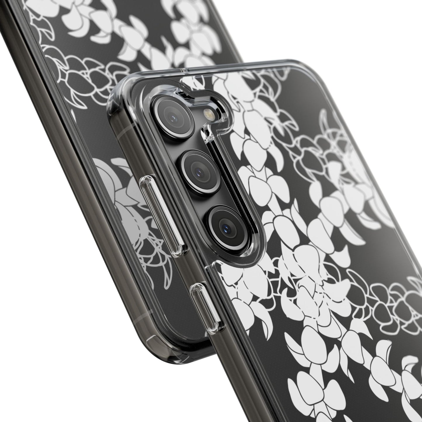 Puakenikeni Curvilinear Lei CLEAR Phone Case