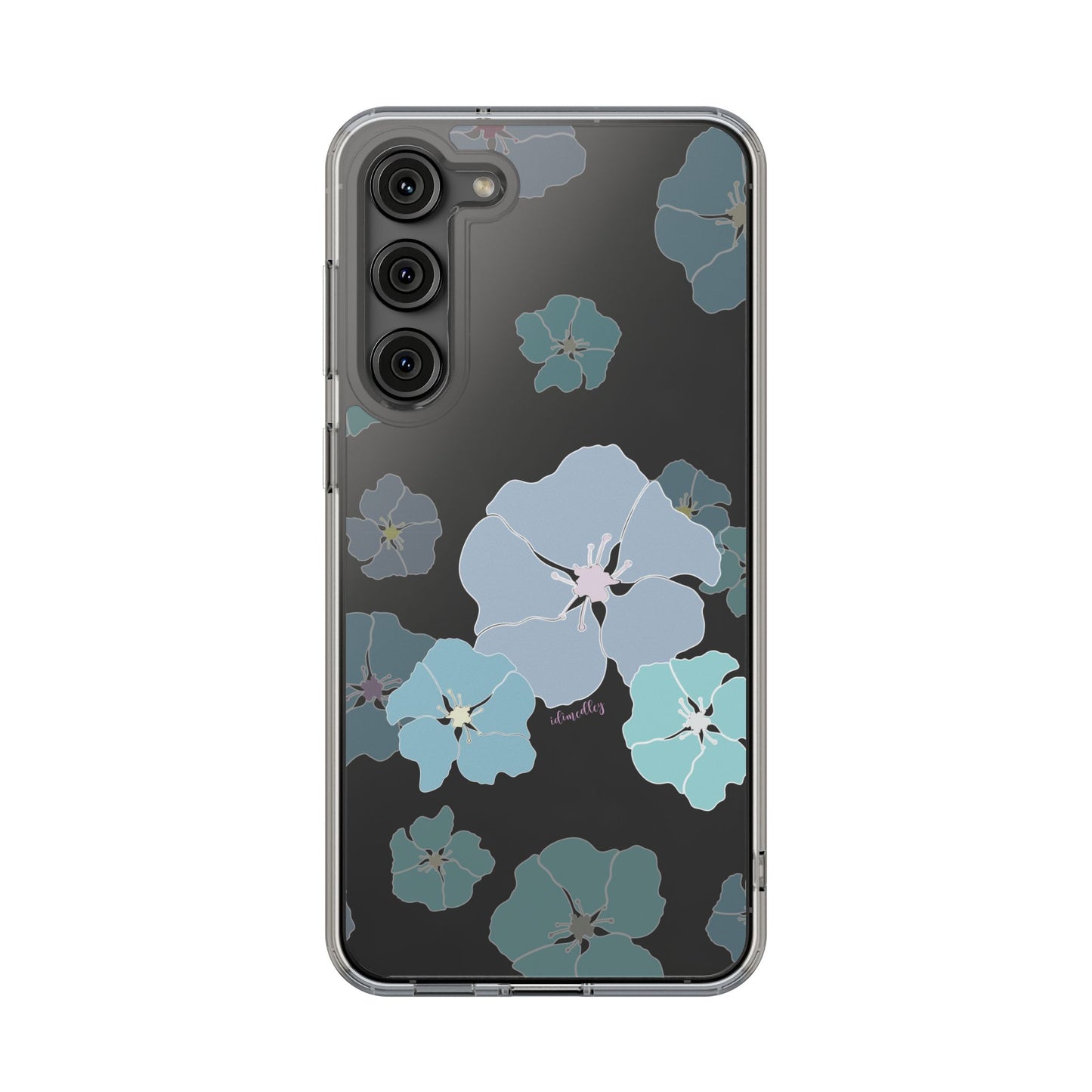 Ilima Flowers Blue CLEAR Case