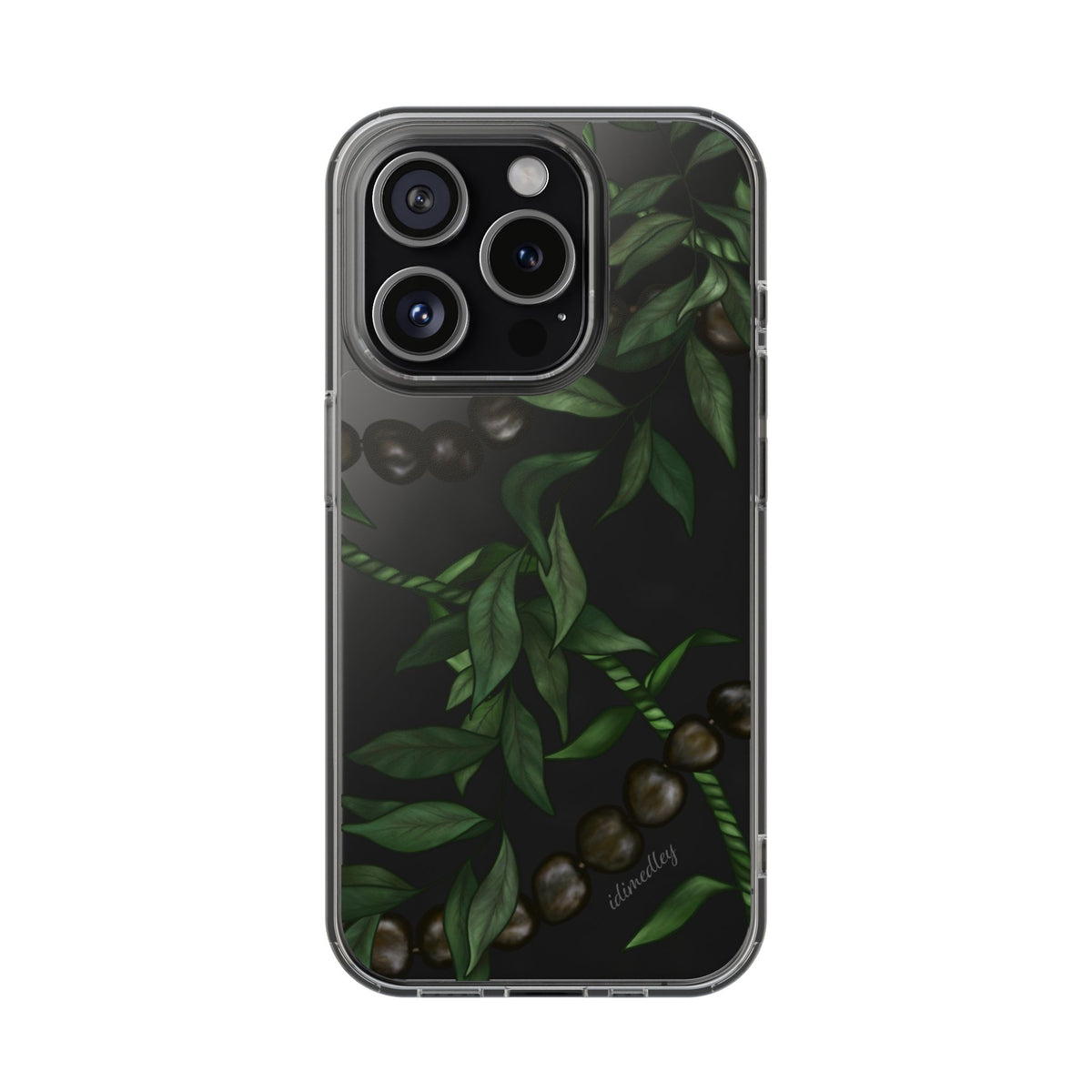 Kukui Nut, Maile and Ti Leaf Lei CLEAR Case