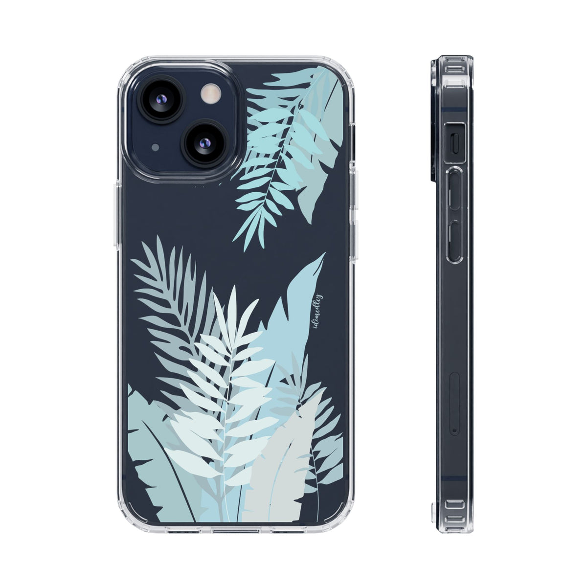 Whispering Leaves (Blue) CLEAR Case