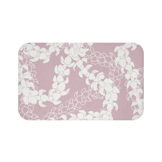 Bath Mat- Puakenikeni Lei Rosey Pink