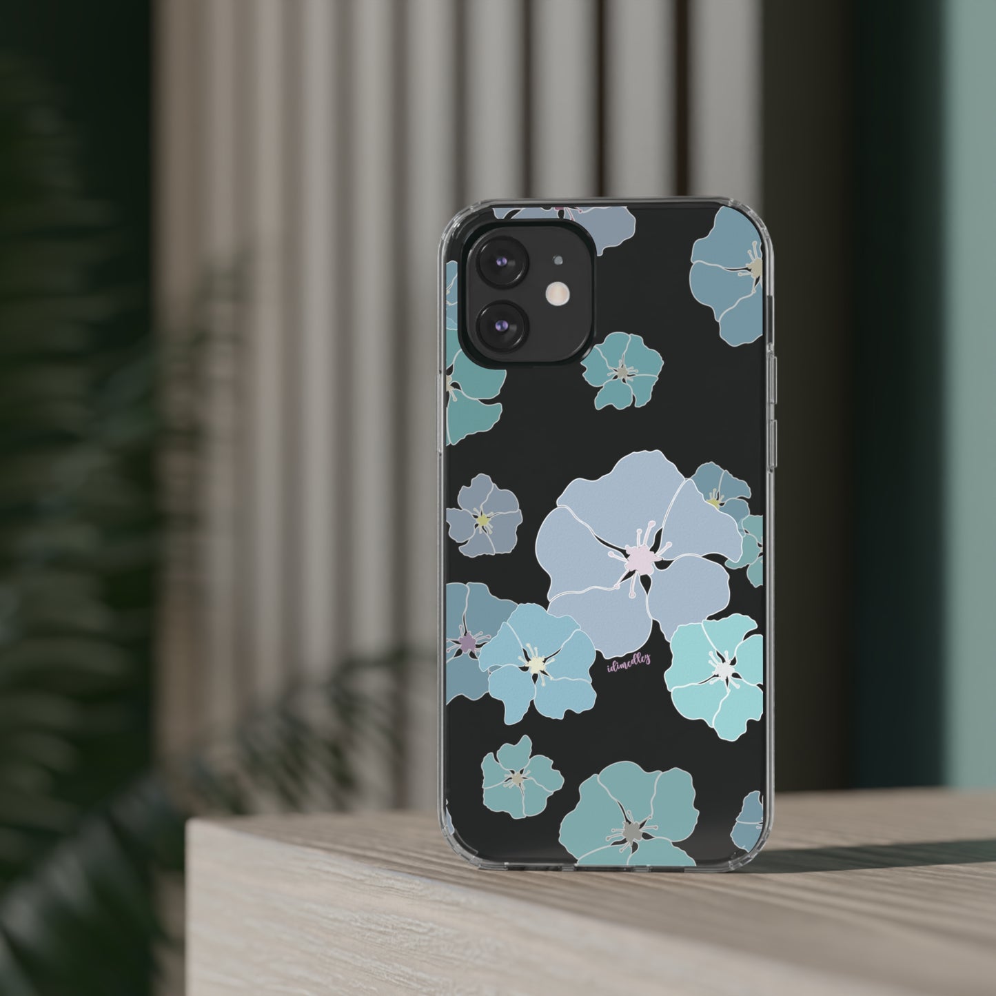 Ilima Flowers Blue CLEAR Case