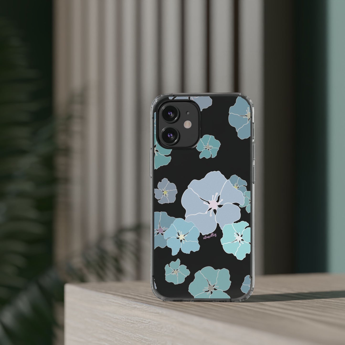 Ilima Flowers Blue CLEAR Case