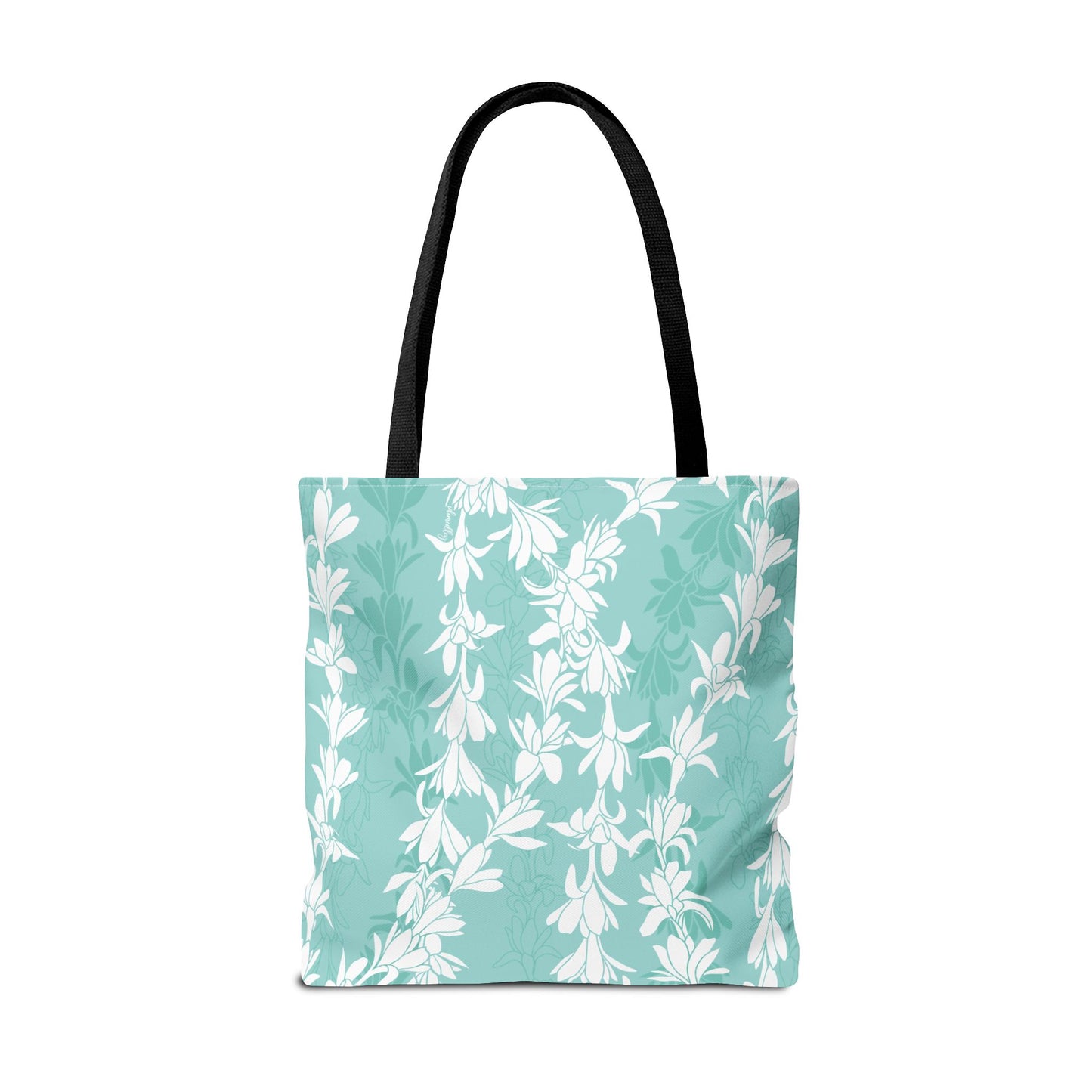 Tote bag- Tuberoses for Nohea (Seafoam)