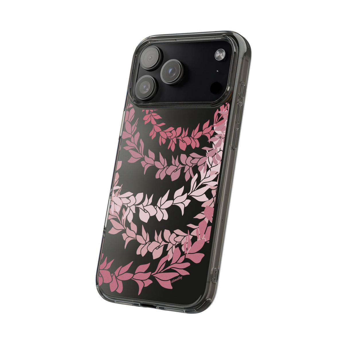 Plumeria Lei in Color Me Pinks CLEAR Case