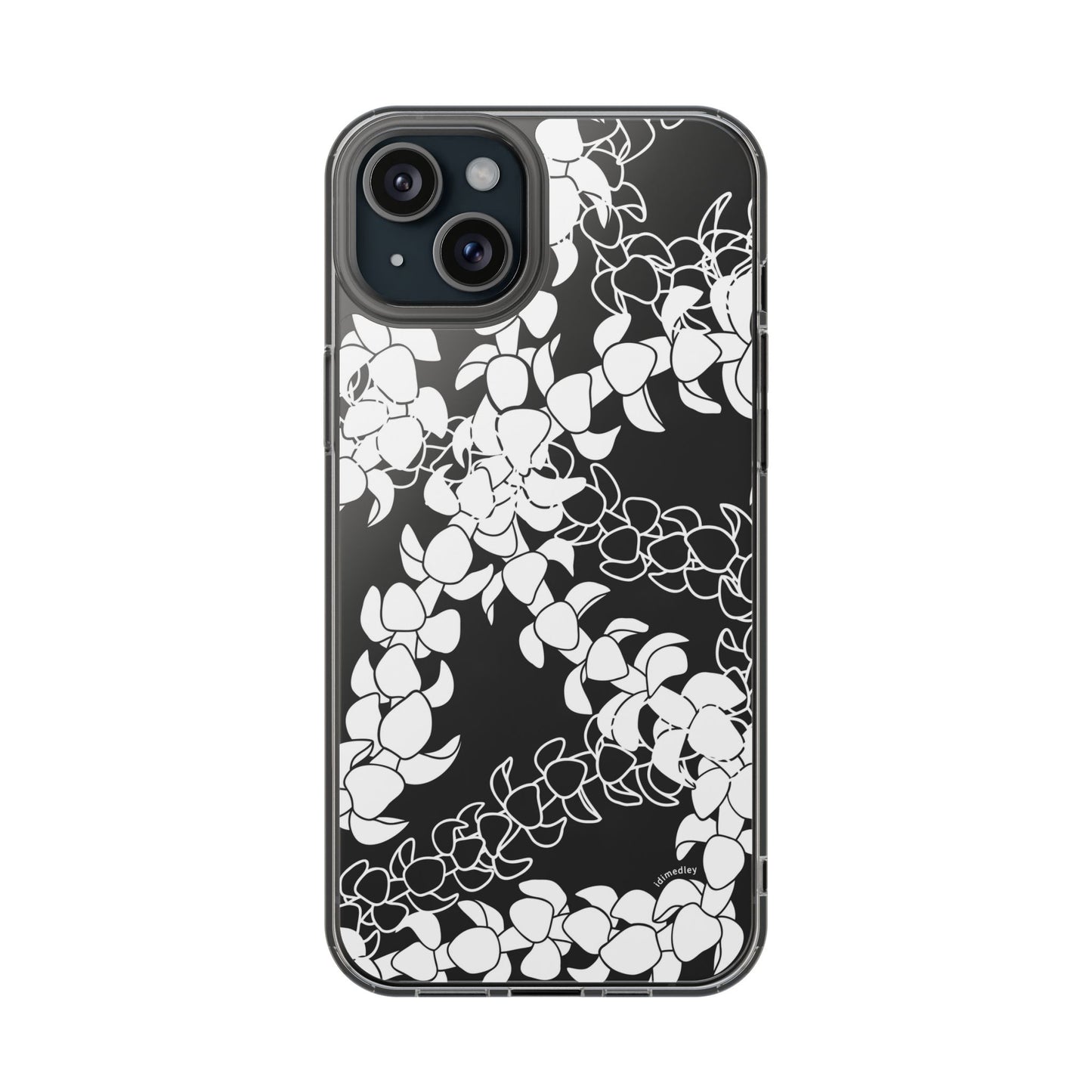 Puakenikeni Curvilinear Lei CLEAR Phone Case