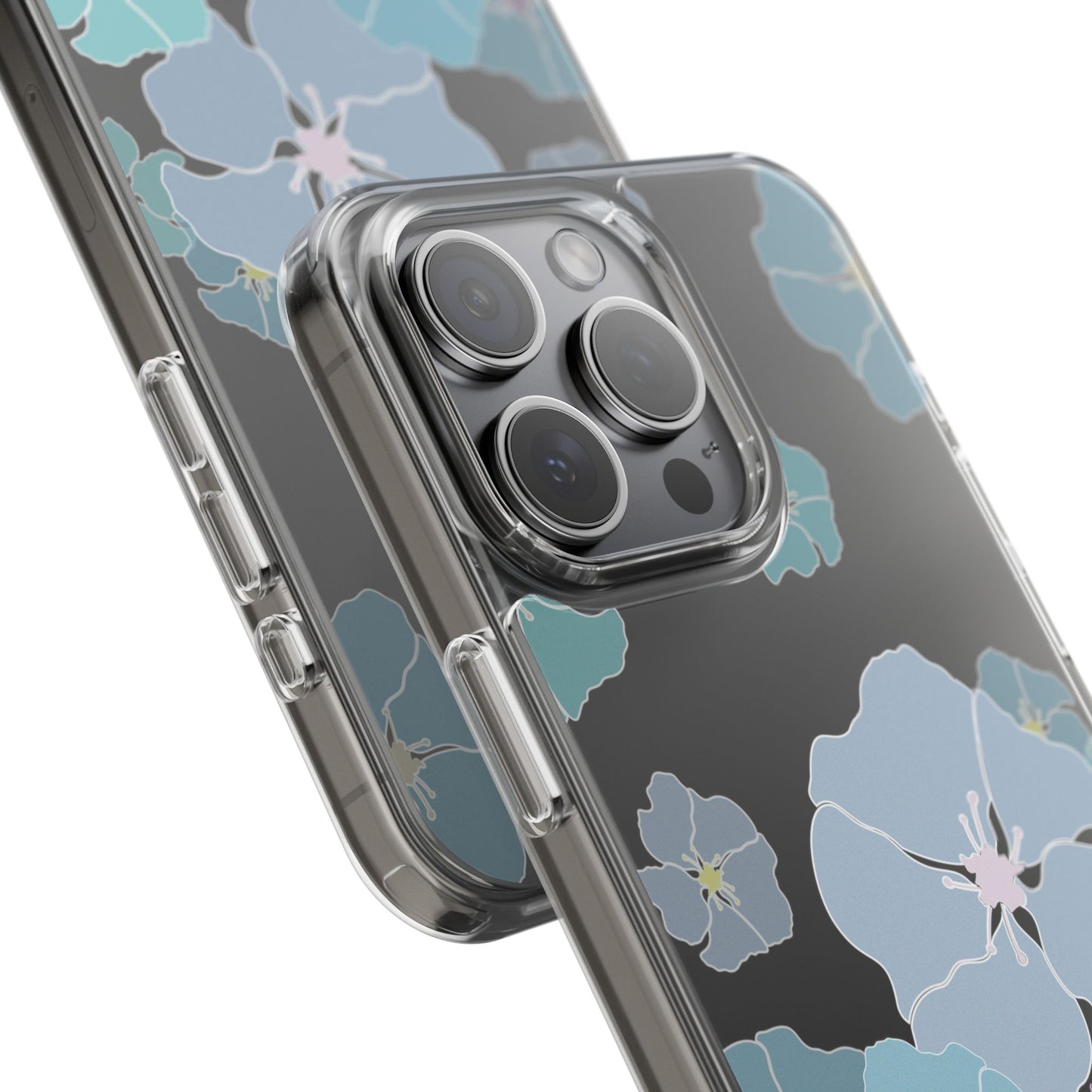 Ilima Flowers Blue CLEAR Case