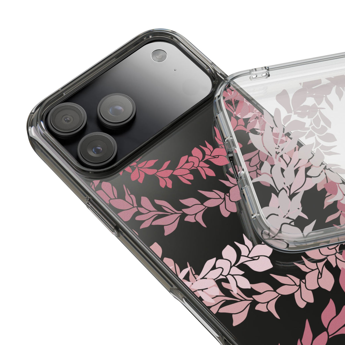 Plumeria Lei in Color Me Pinks CLEAR Case