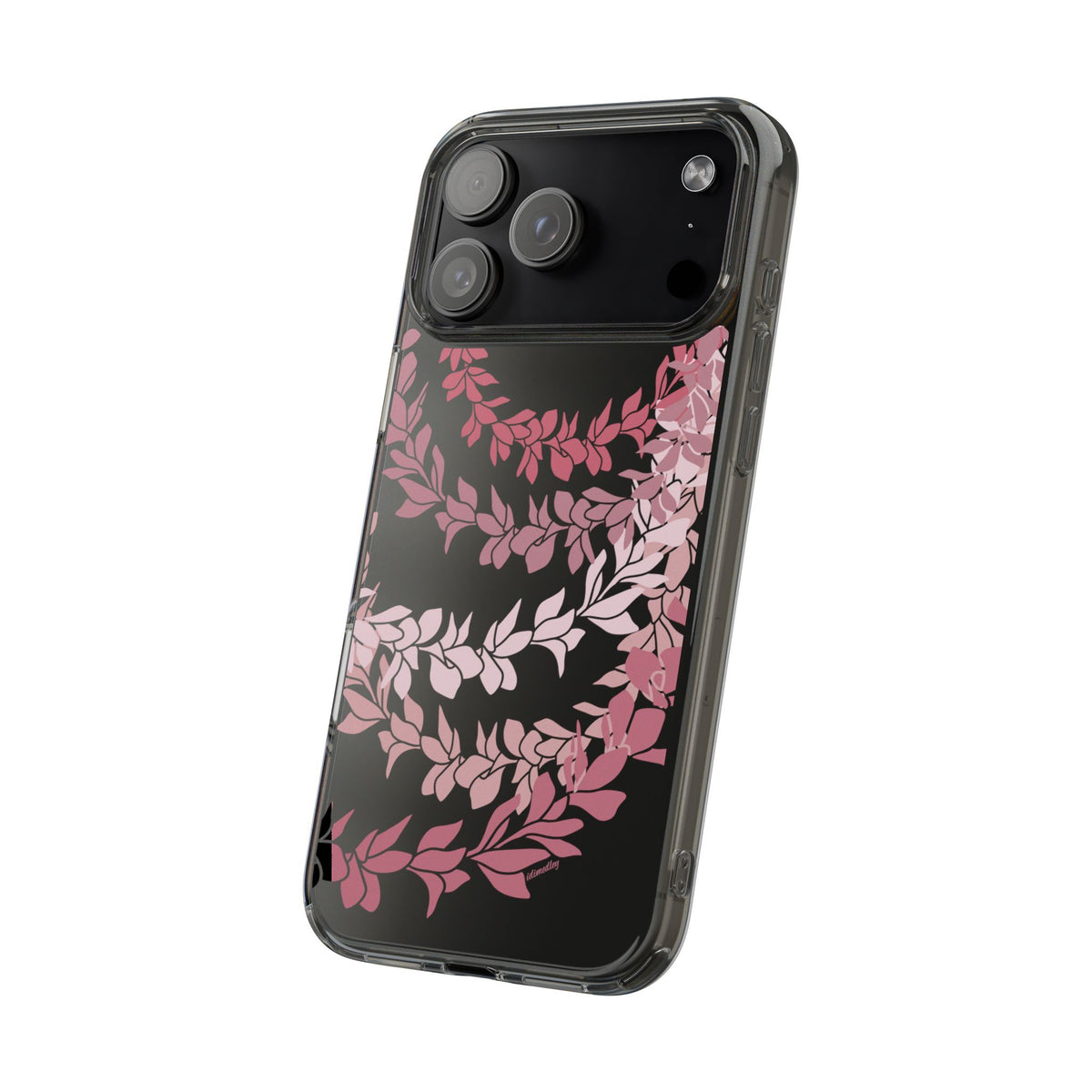Plumeria Lei in Color Me Pinks CLEAR Case