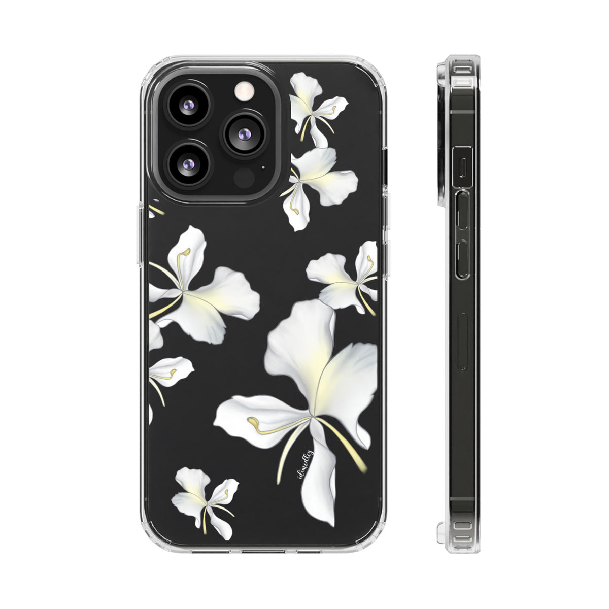 Awapuhi Butterfly Ginger Falling Flowers CLEAR Case