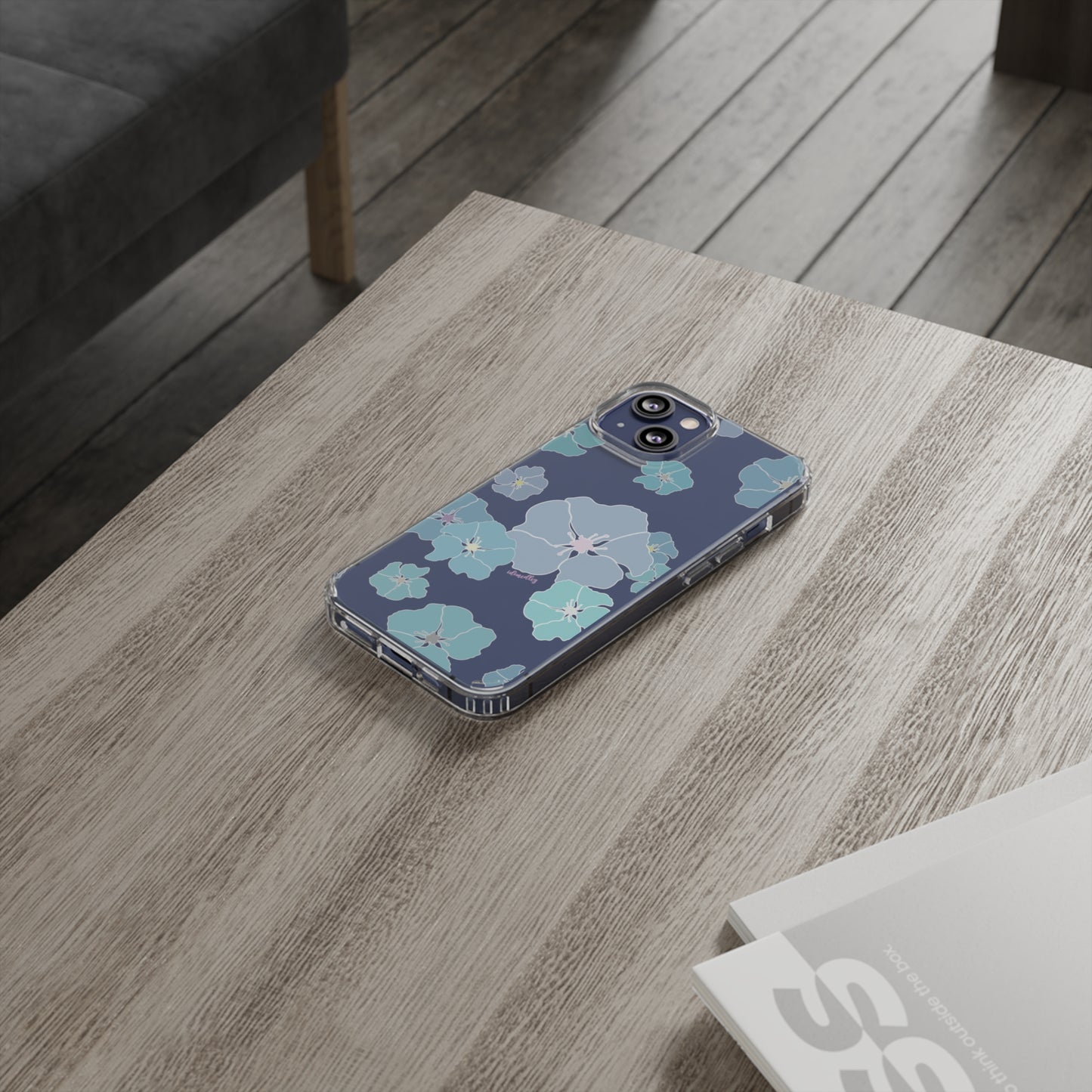 Ilima Flowers Blue CLEAR Case