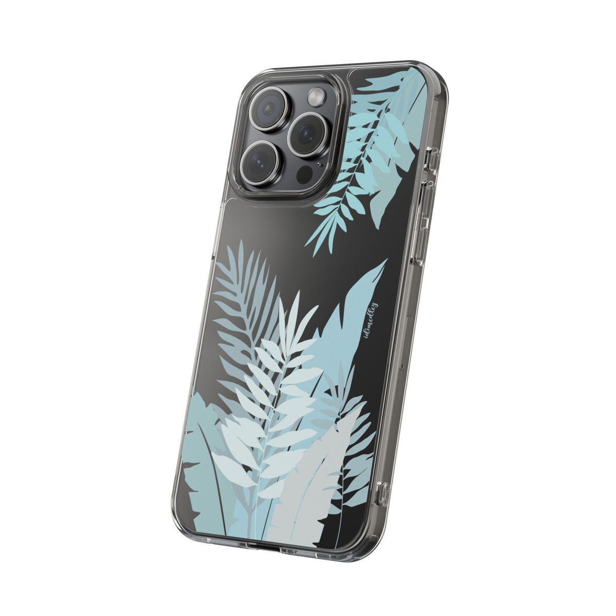 Whispering Leaves (Blue) CLEAR Case