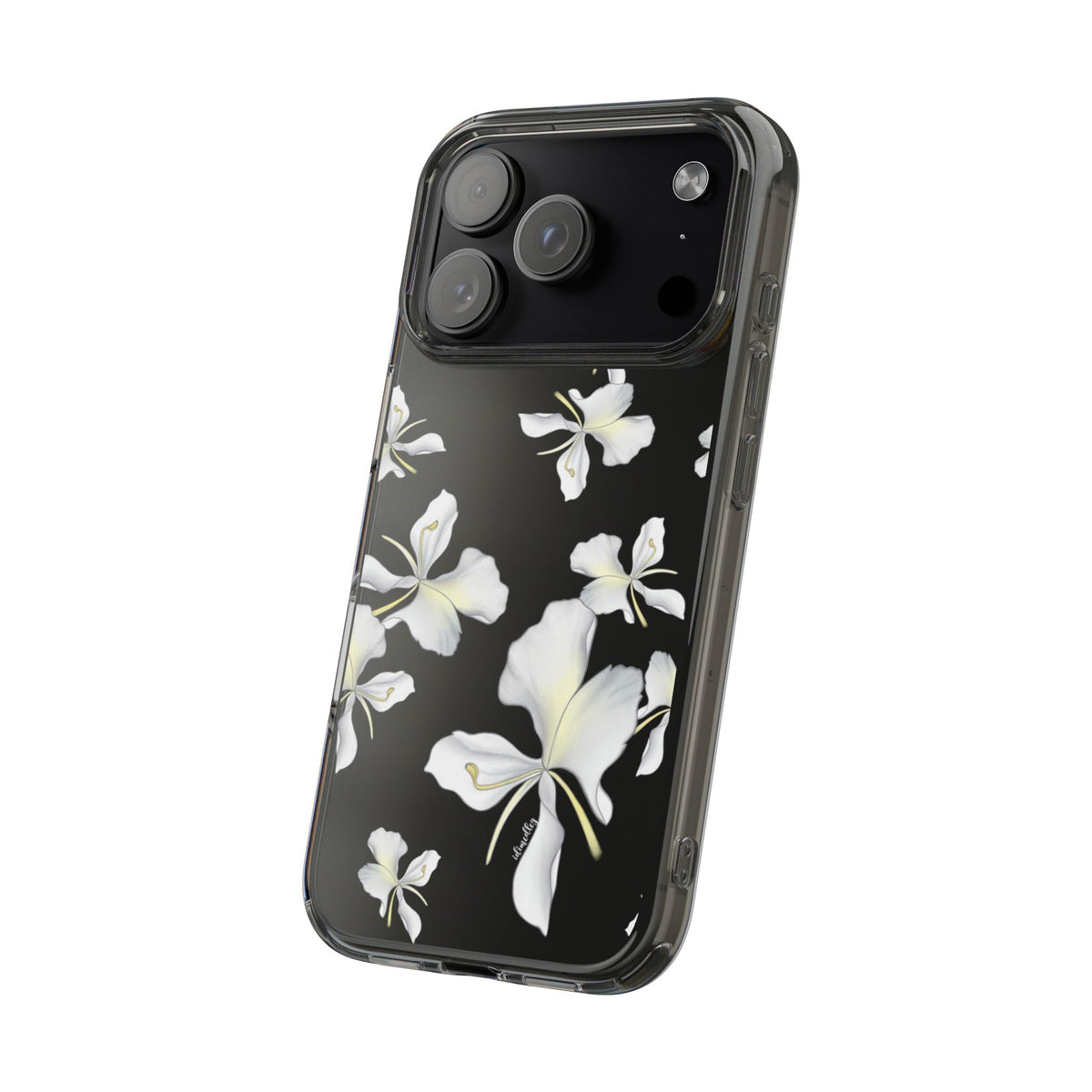 Awapuhi Butterfly Ginger Falling Flowers CLEAR Case