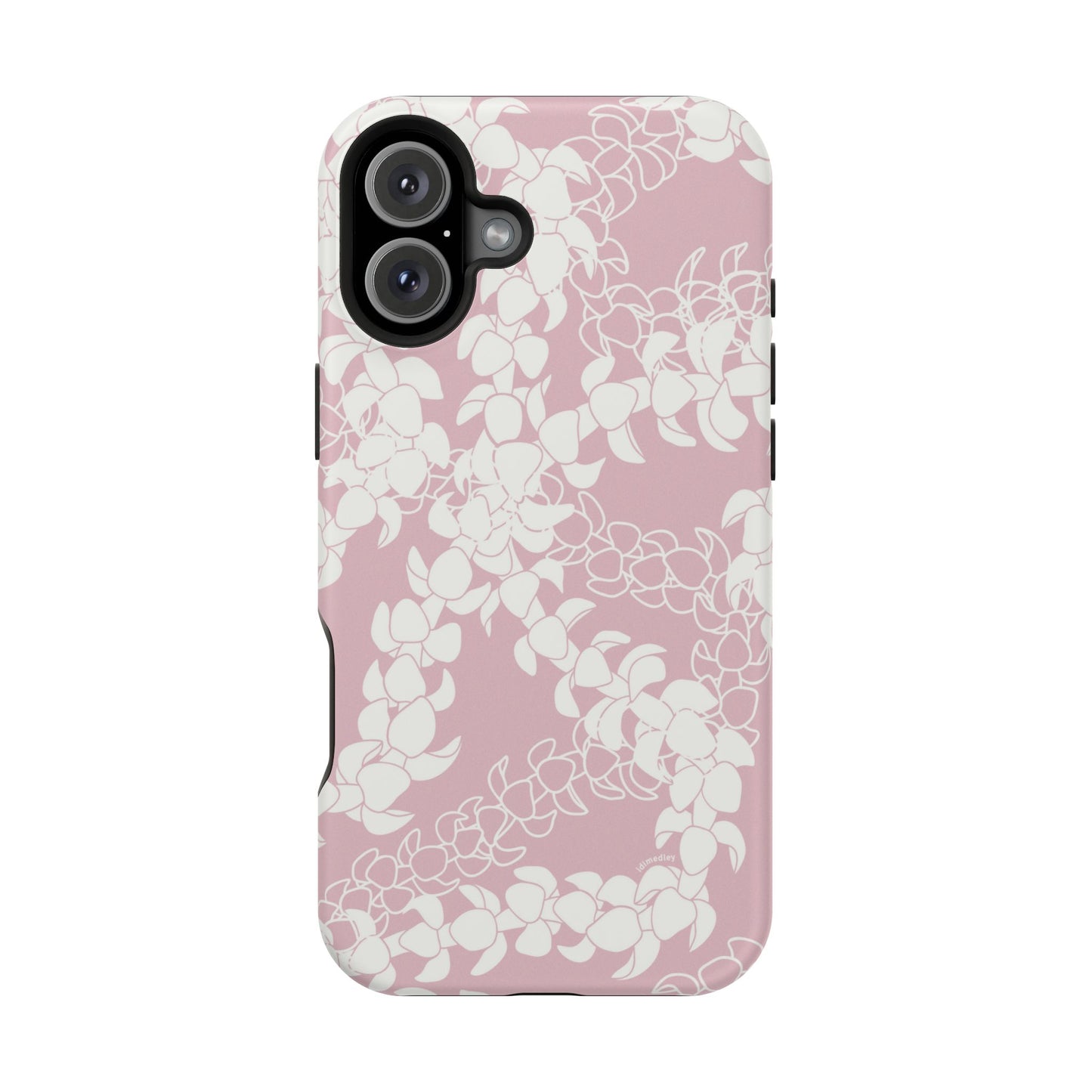Puakenikeni Curvilinear Lei (Rosey Pink), MAGSAFE