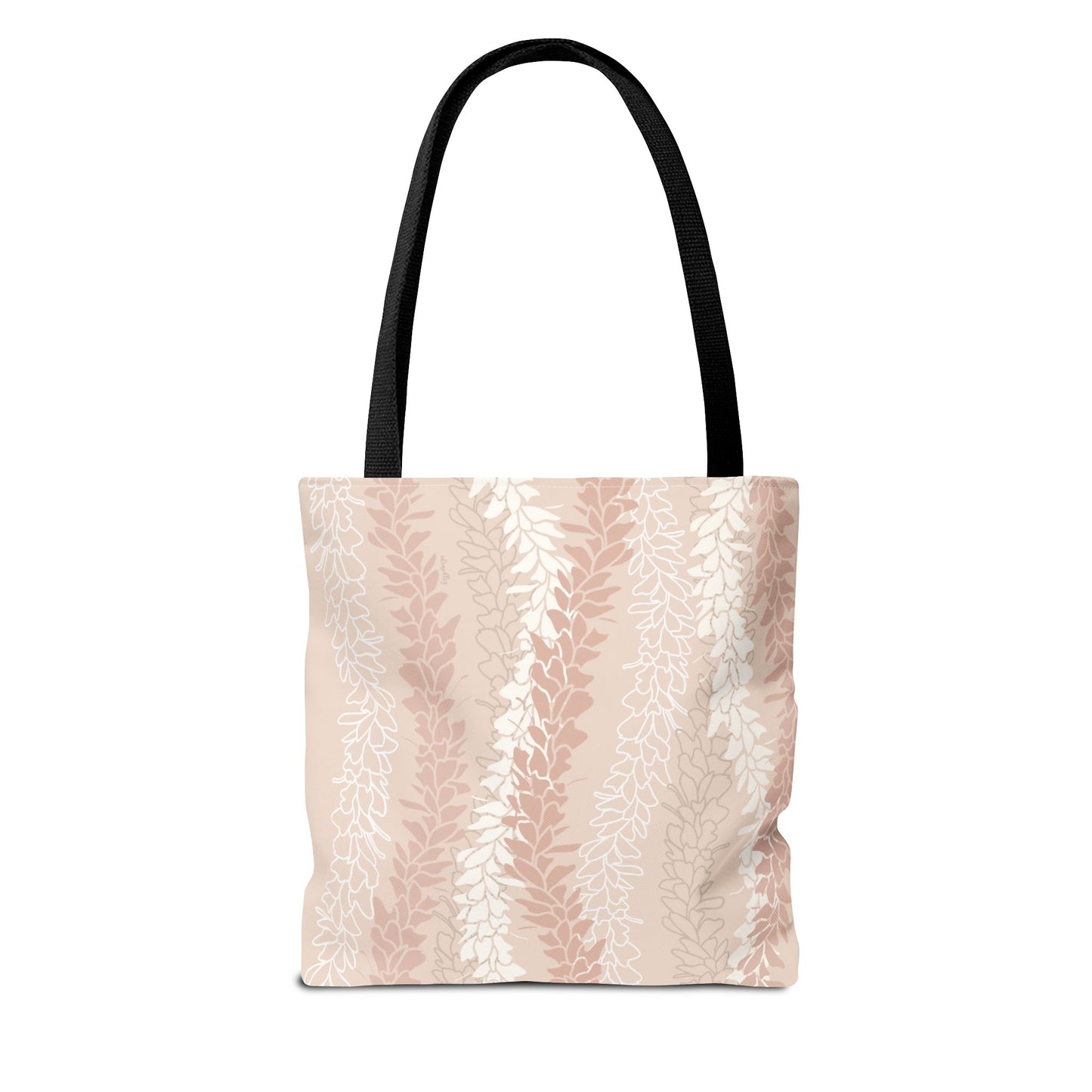 Tote bag- White Ginger Kisses in Peach