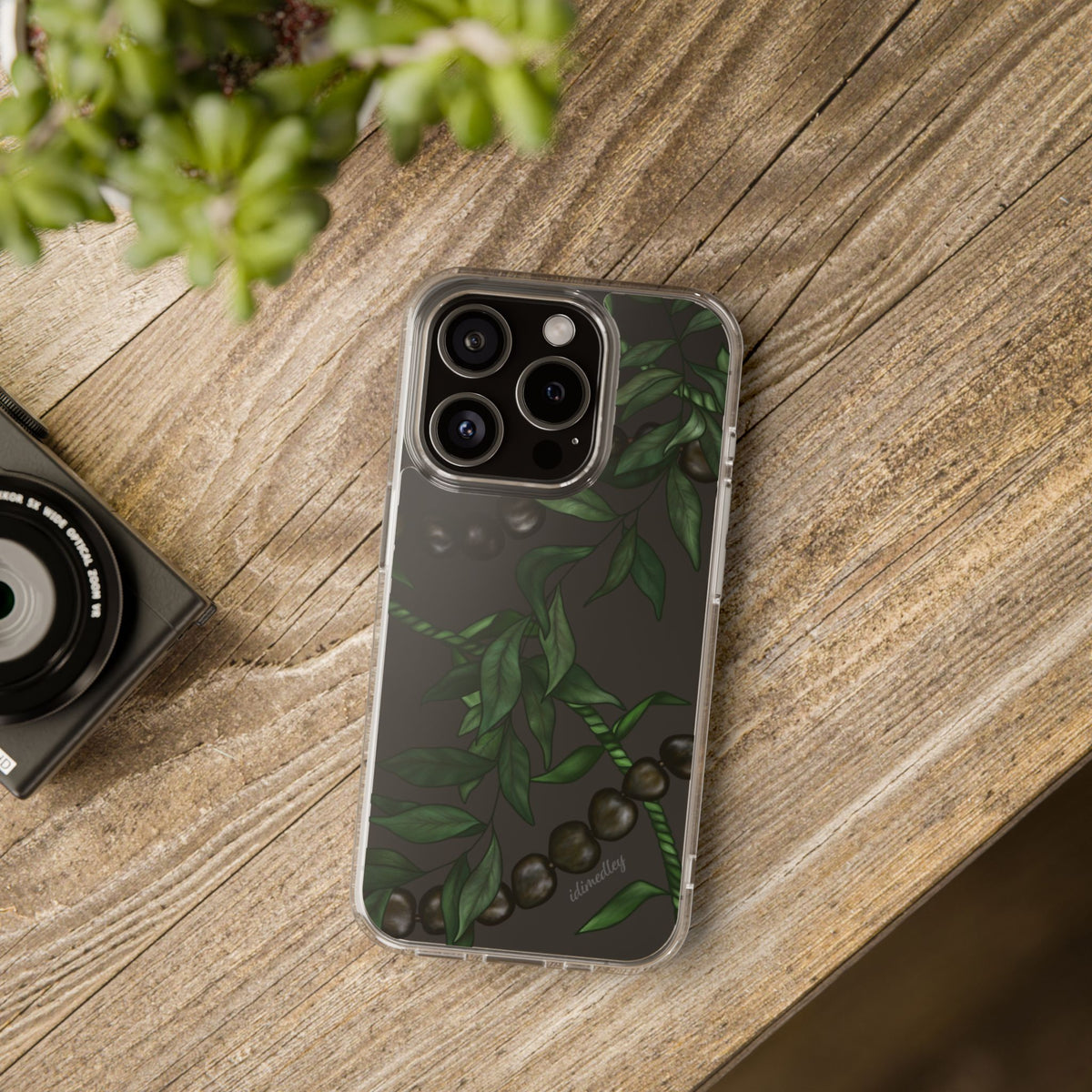 Kukui Nut, Maile and Ti Leaf Lei CLEAR Case