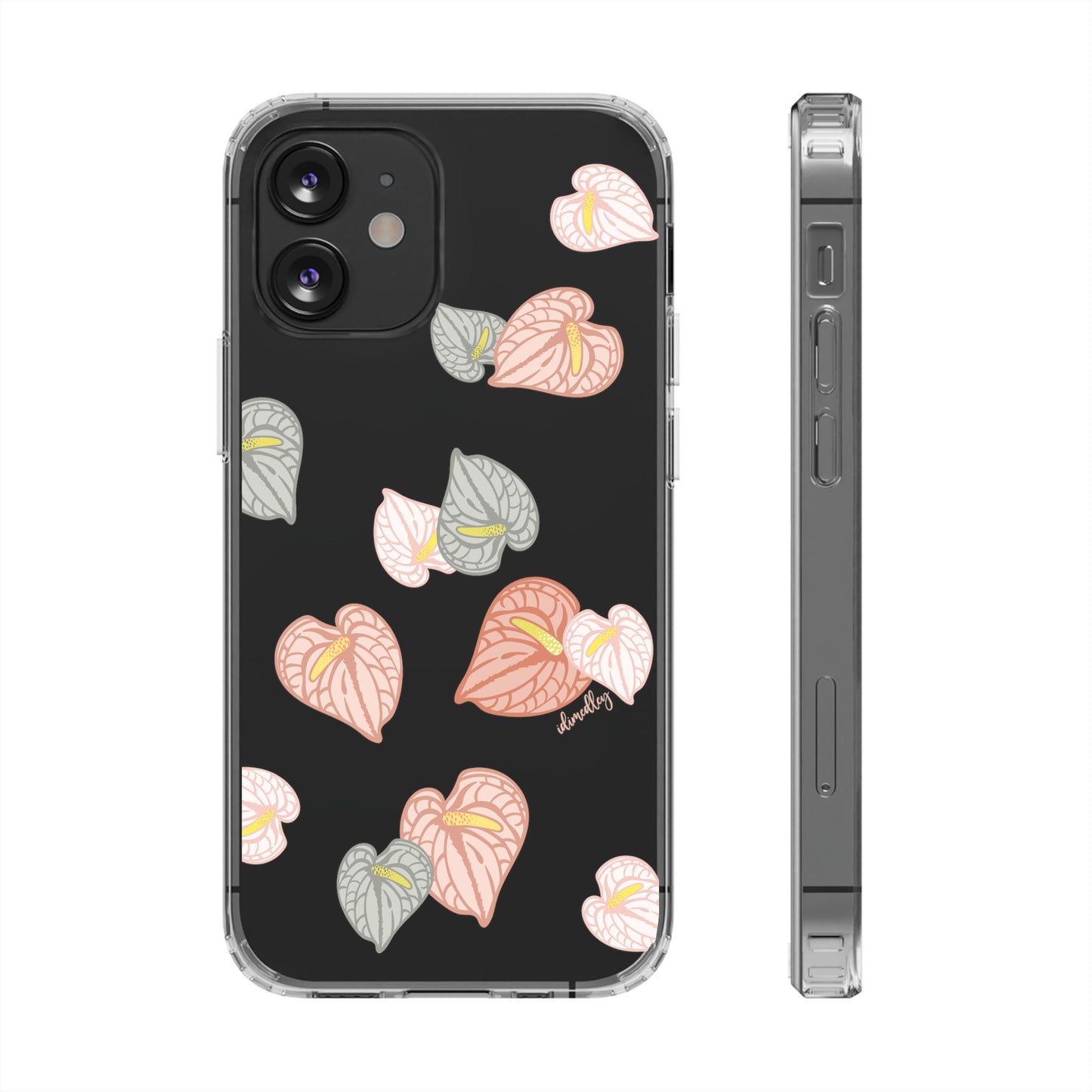 Anthuriums Abound in Papaya Sunset CLEAR Case