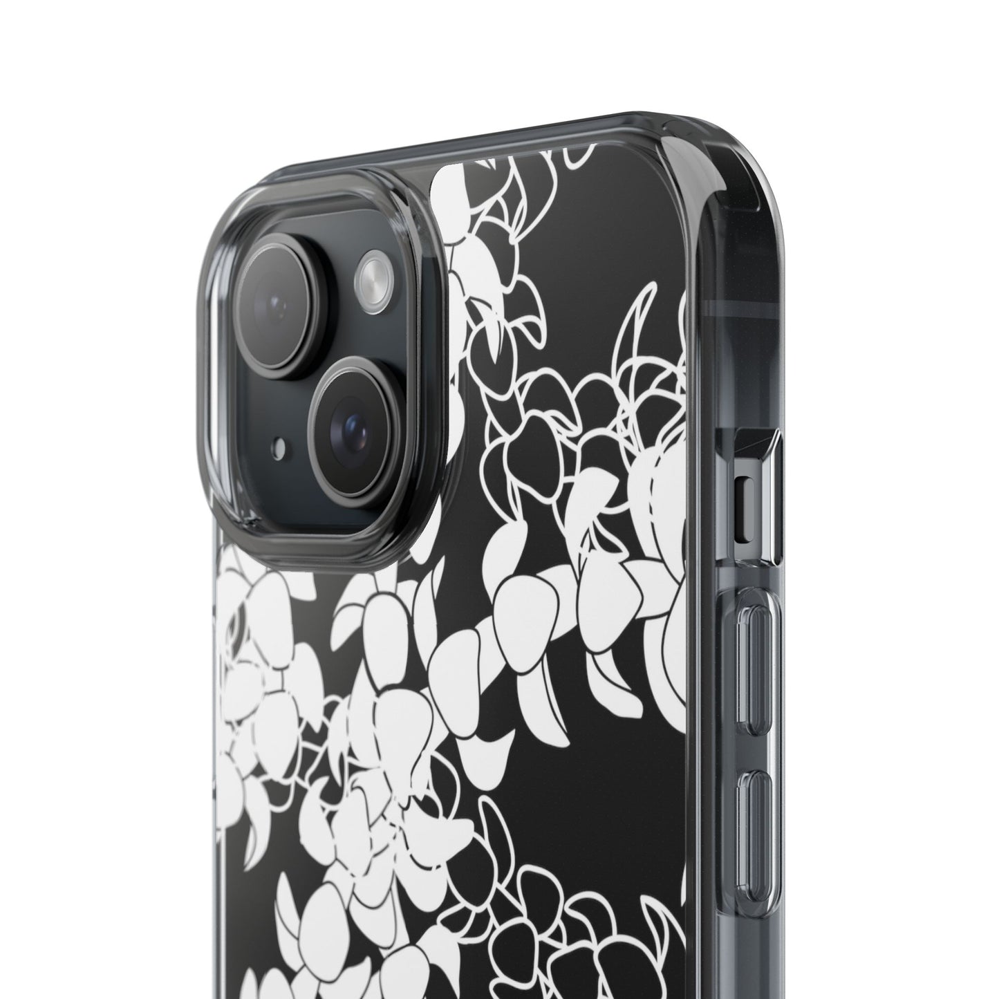 Puakenikeni Curvilinear Lei CLEAR Phone Case