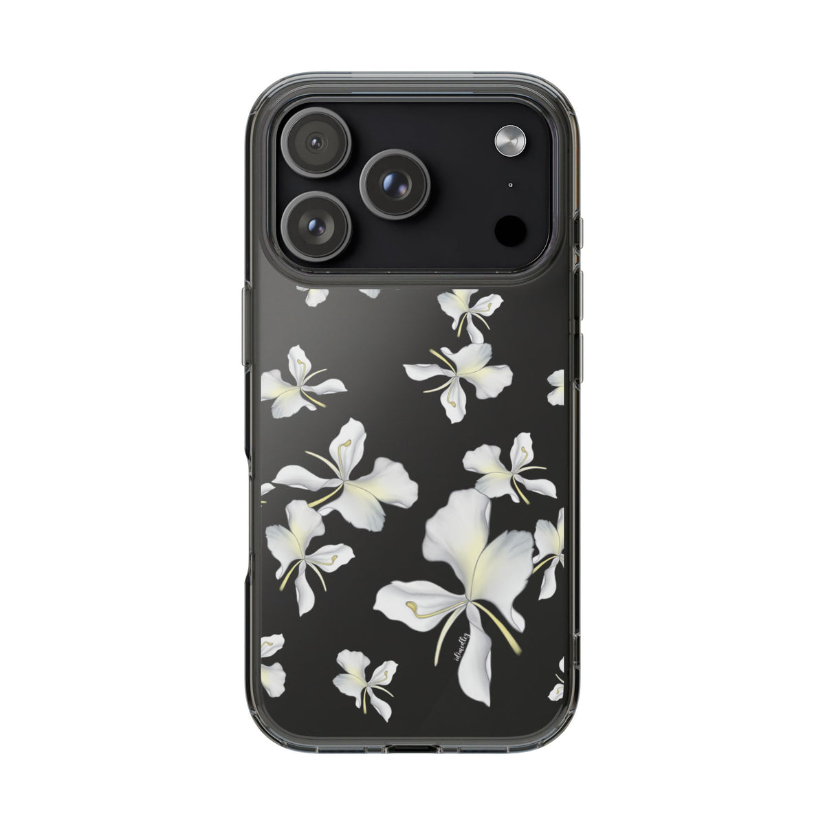 Awapuhi Butterfly Ginger Falling Flowers CLEAR Case