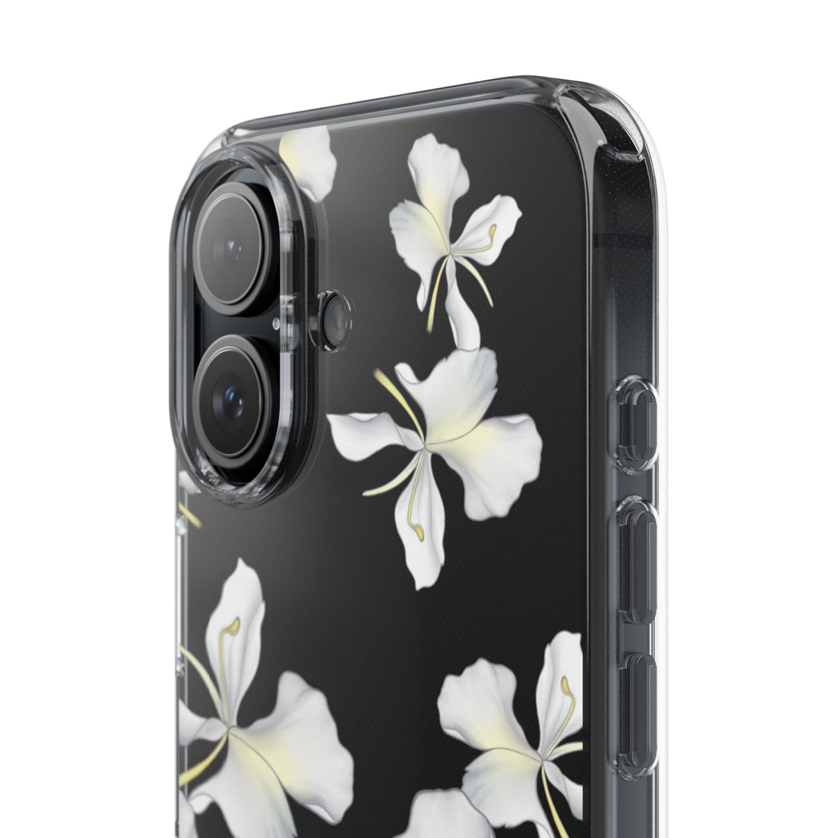 Awapuhi Butterfly Ginger Falling Flowers CLEAR Case
