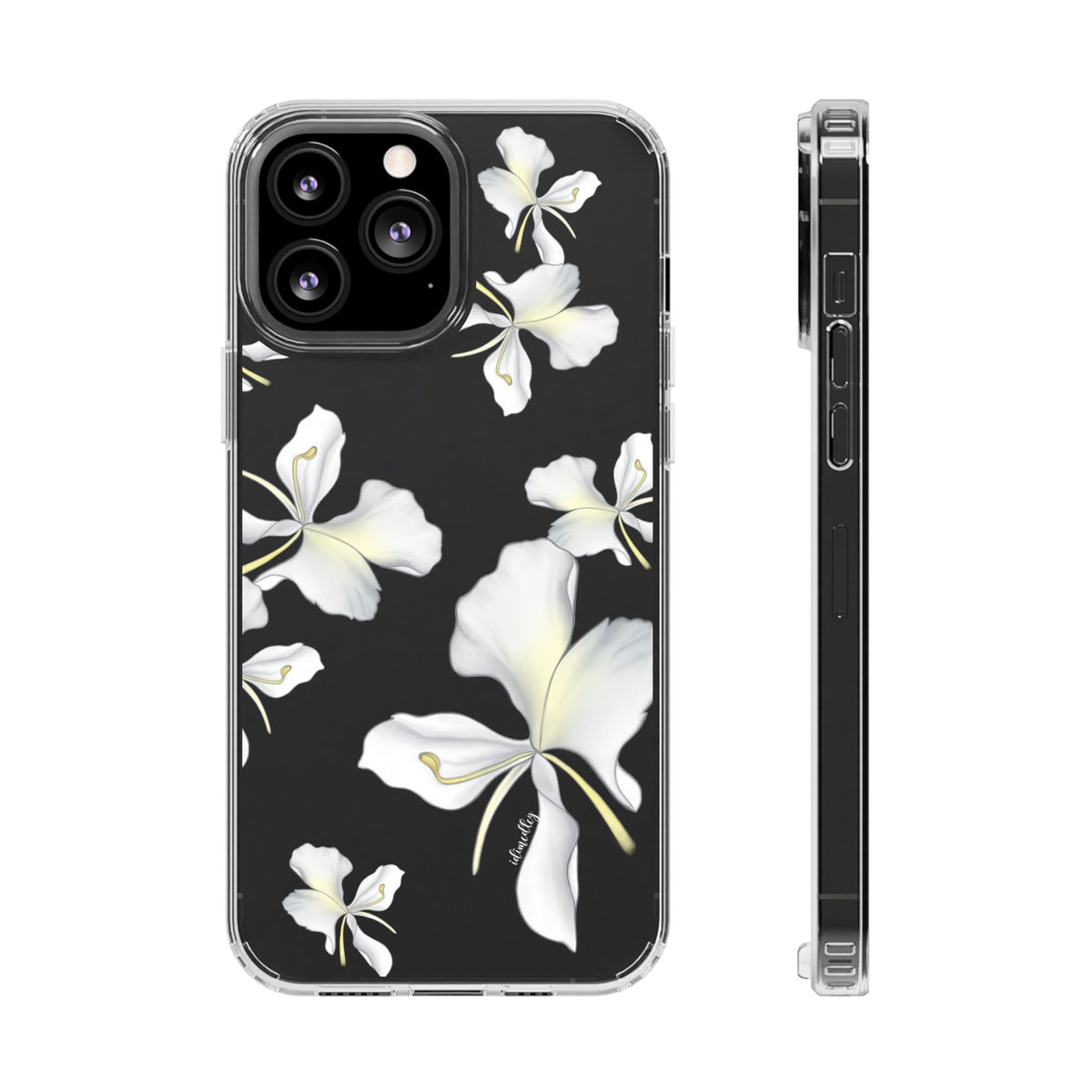 Awapuhi Butterfly Ginger Falling Flowers CLEAR Case