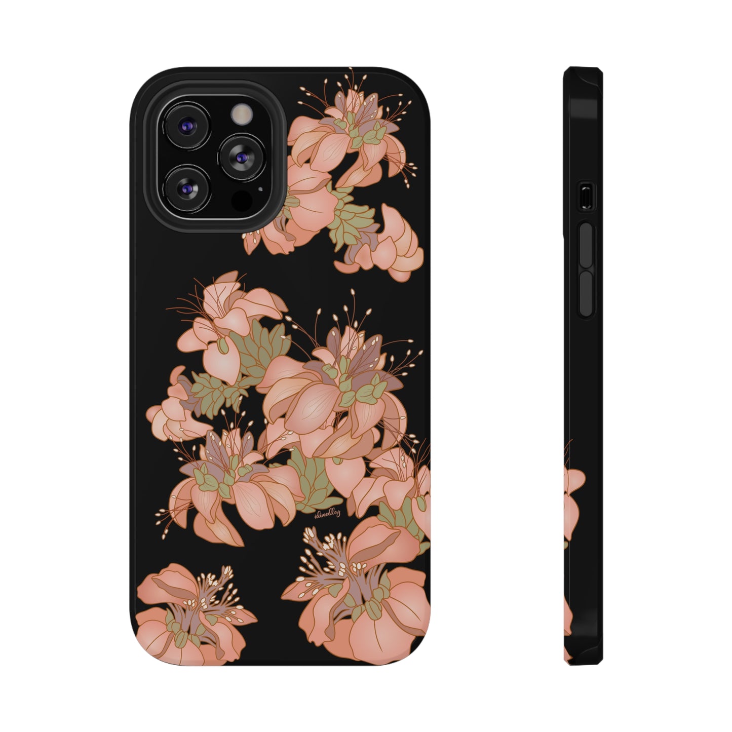 Wili Wili Flowers (Black)