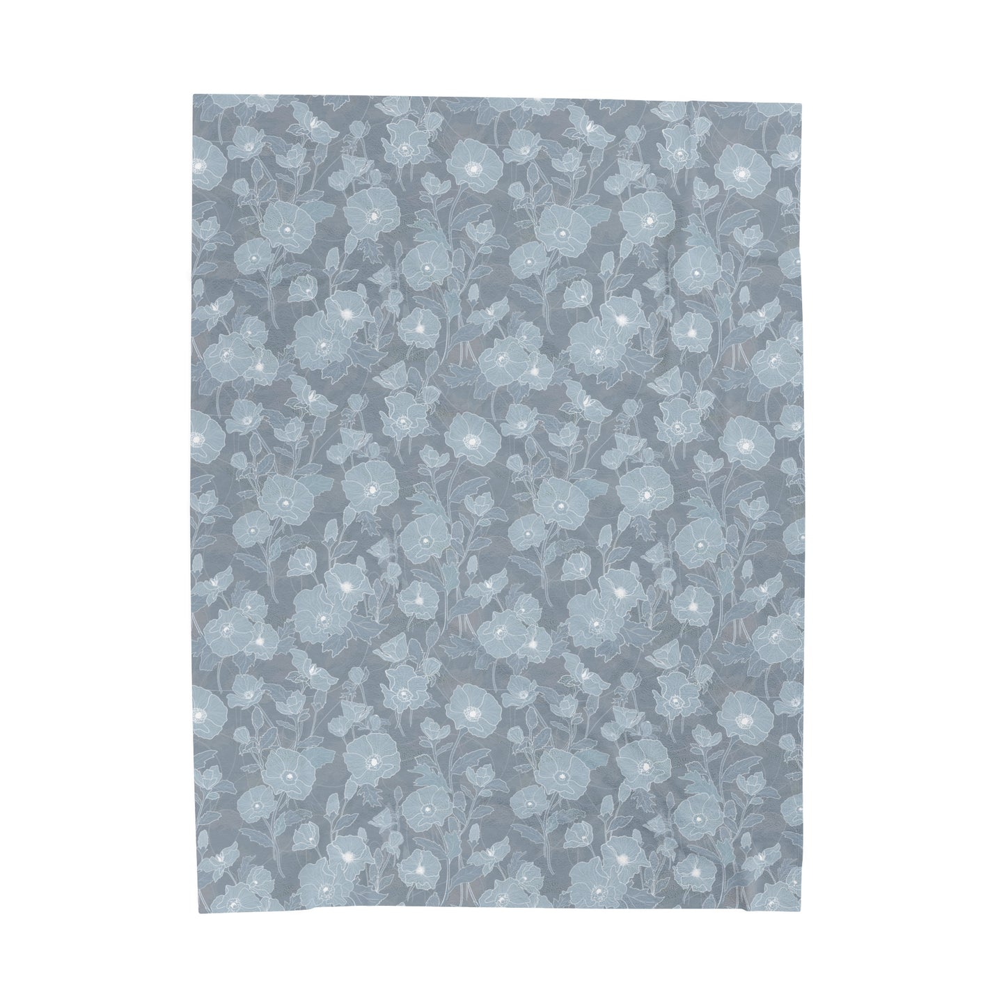 Incredibly Soft Blanket- Pua Kala in Medium Blue