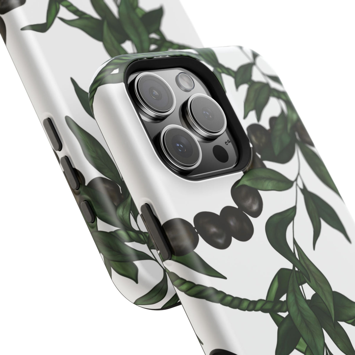 Kukui Nut, Maile, Ti Leaf Lei (White), MAGSAFE
