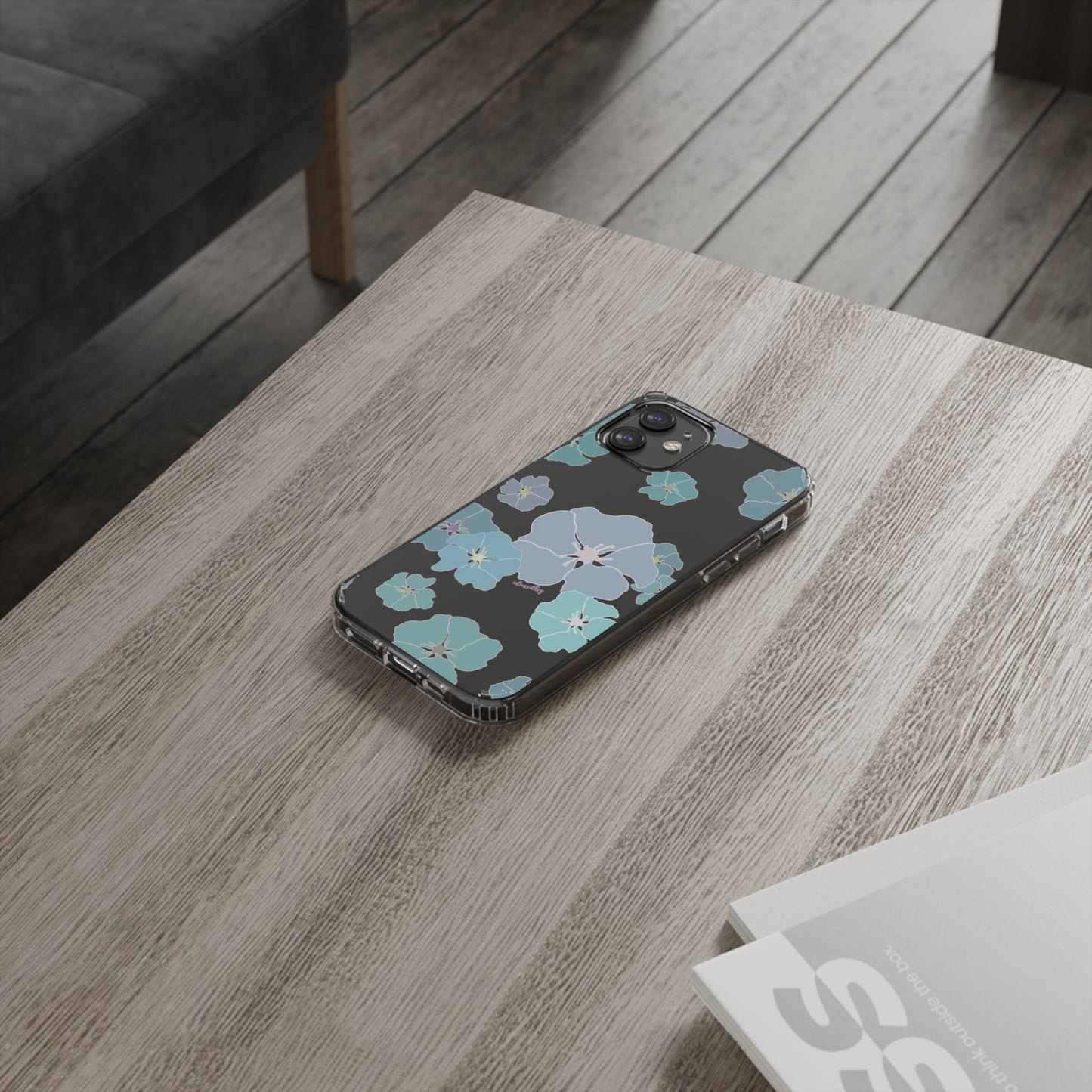 Ilima Flowers Blue CLEAR Case