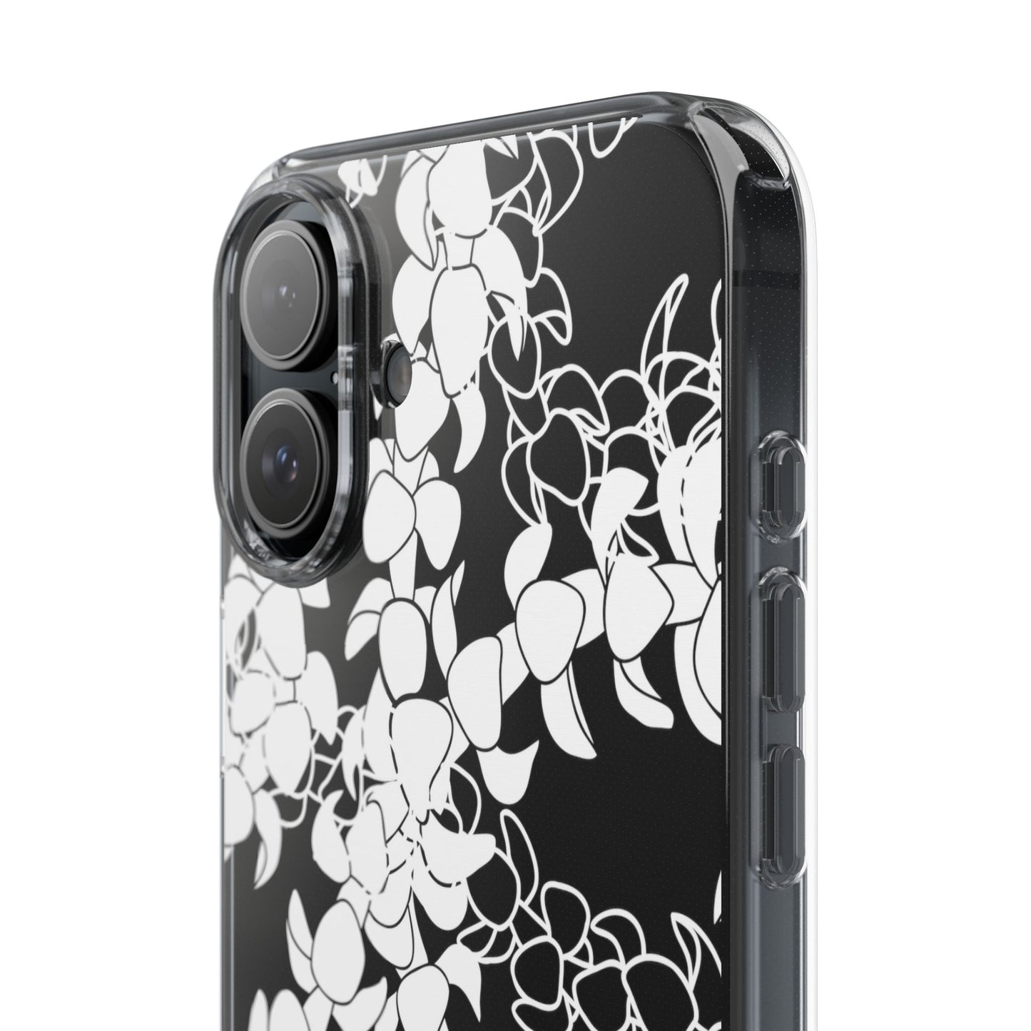 Puakenikeni Curvilinear Lei CLEAR Phone Case