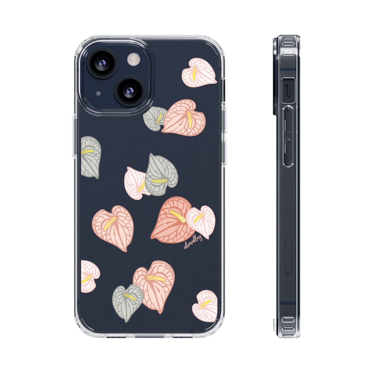 Anthuriums Abound in Papaya Sunset CLEAR Case