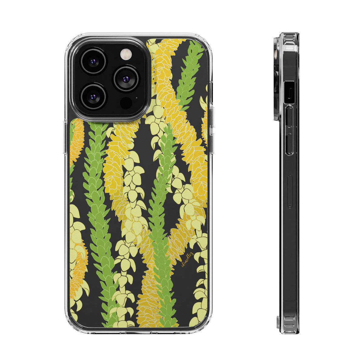 Triple Strand Ilima, Pakalana and Puakenikeni Lei CLEAR Case