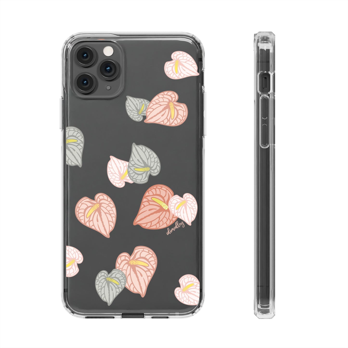 Anthuriums Abound in Papaya Sunset CLEAR Case