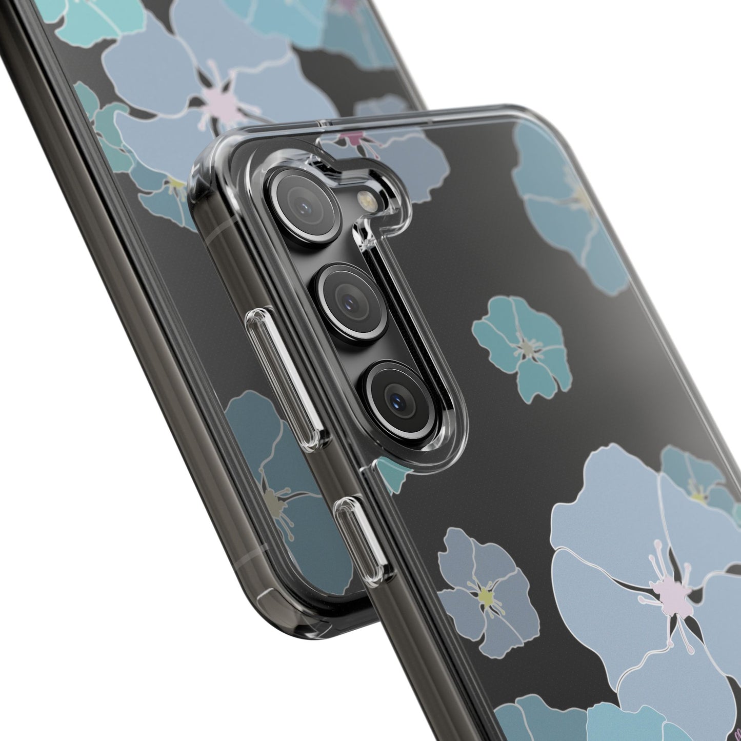 Ilima Flowers Blue CLEAR Case