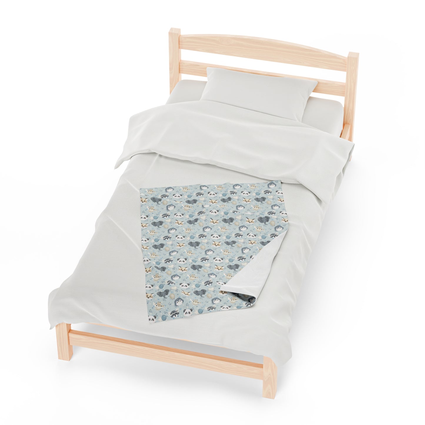 Incredibly Soft Blanket- Welcome Baby in Light Blue