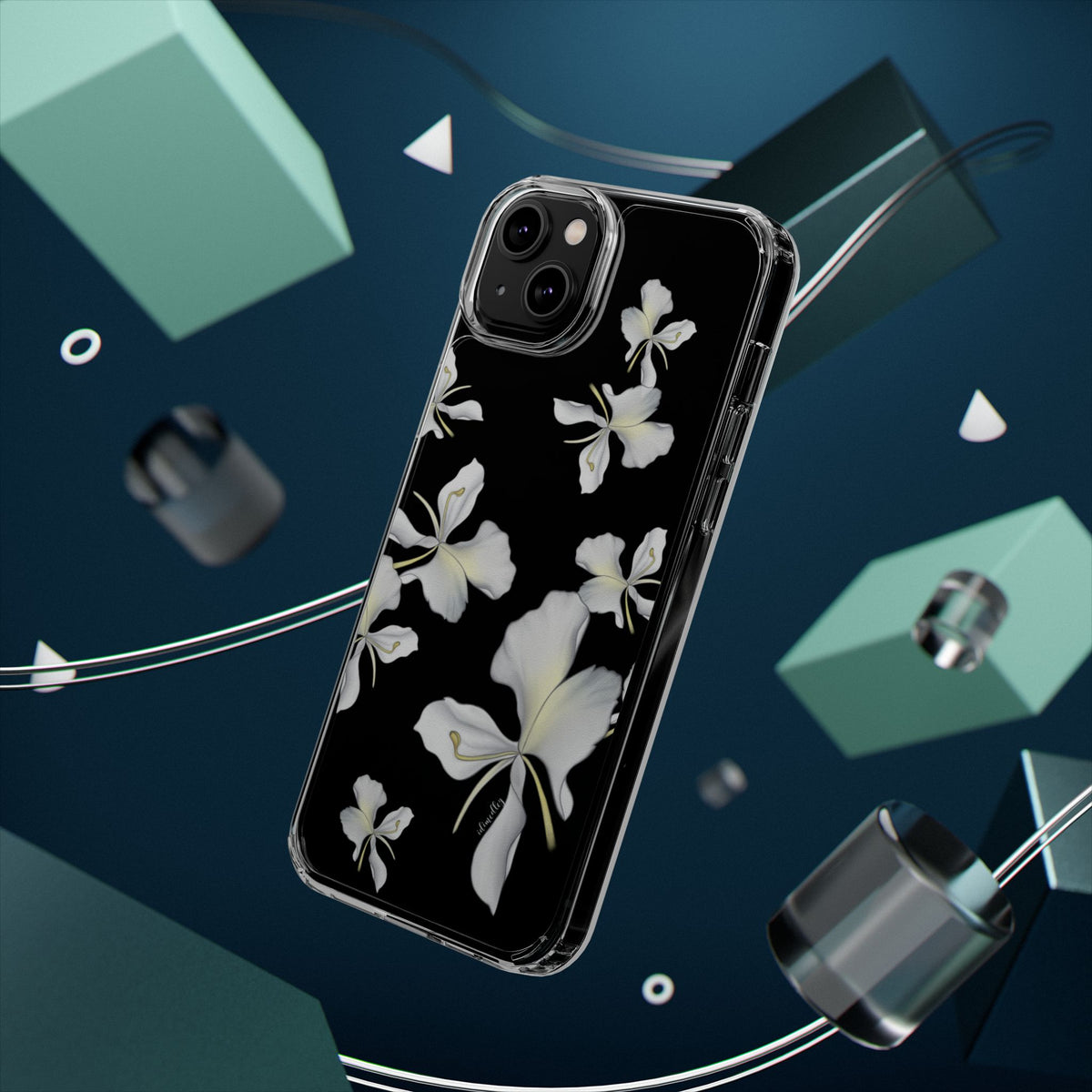 Awapuhi Butterfly Ginger Falling Flowers CLEAR Case