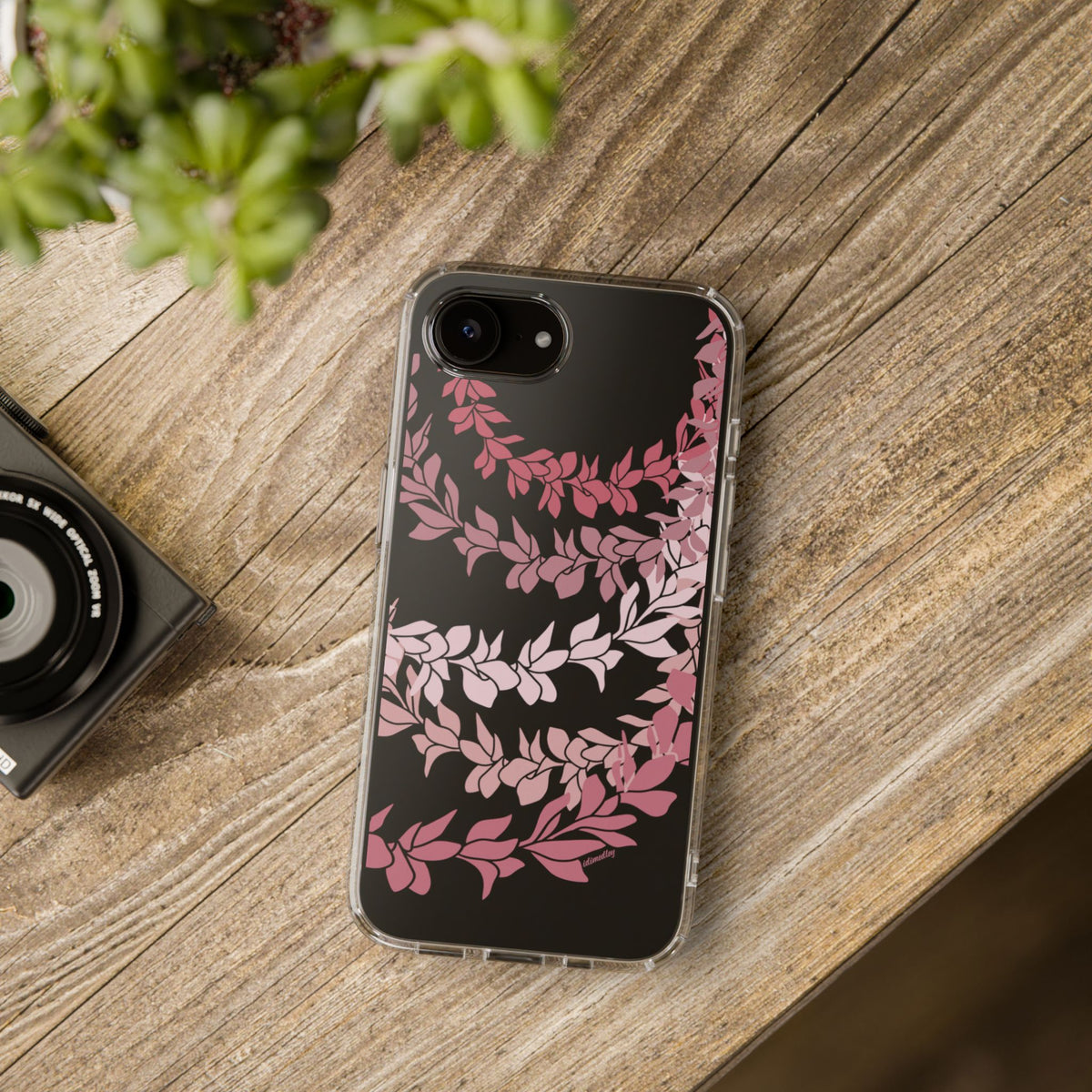 Plumeria Lei in Color Me Pinks CLEAR Case