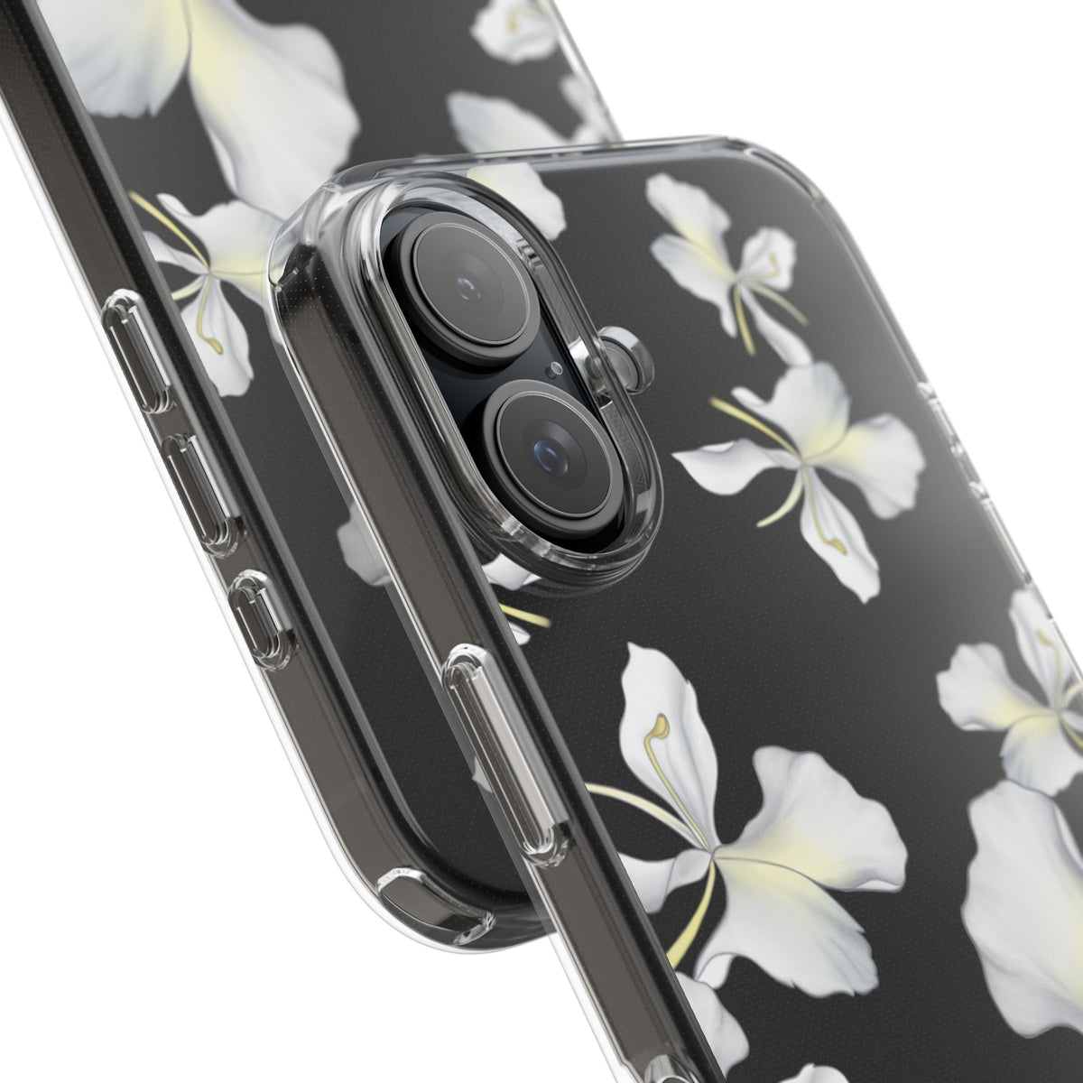 Awapuhi Butterfly Ginger Falling Flowers CLEAR Case