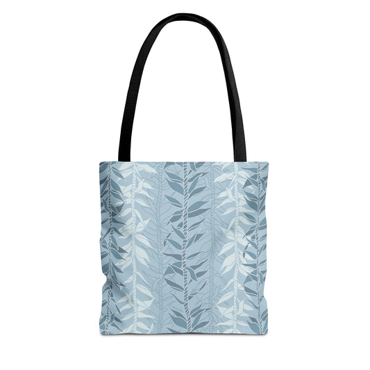 Tote bag- Ti Leaf Lucky Leis (Steel Blue)