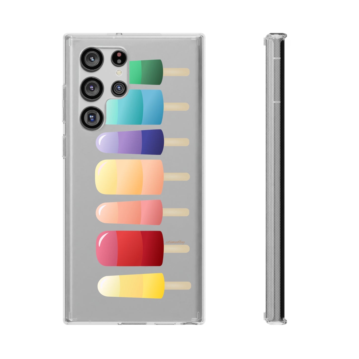 Rainbow Popsicles CLEAR Case