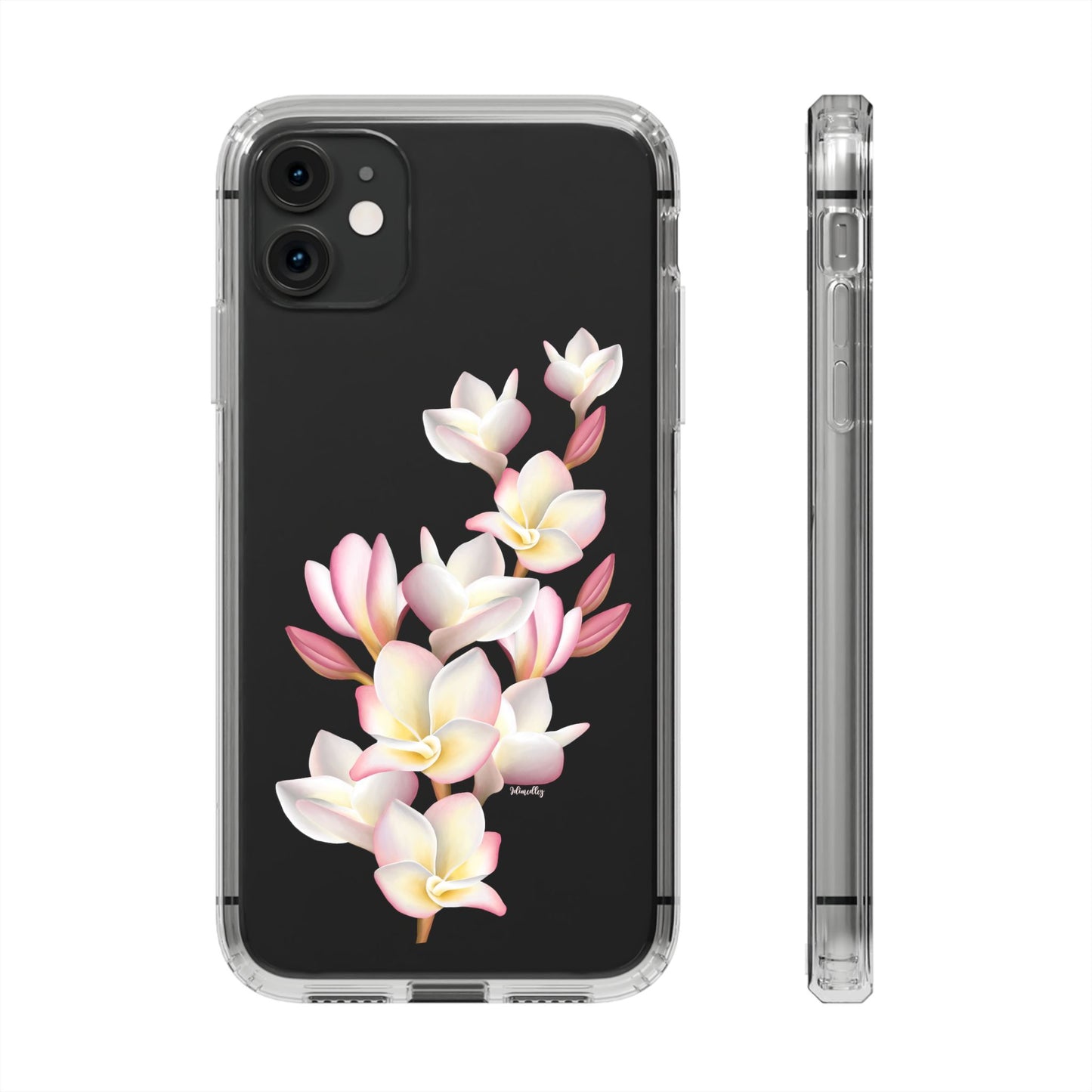 Pink Plumeria Cluster CLEAR Case