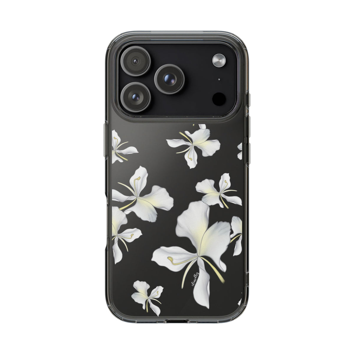 Awapuhi Butterfly Ginger Falling Flowers CLEAR Case